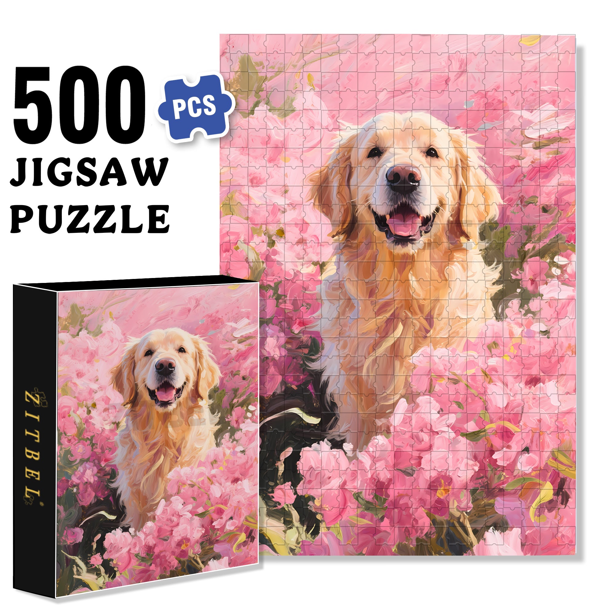 Smile 500pcs/1000pcs Jigsaw Puzzle, Scratch-Resistant, Interactive Family Game & Brain-Boosting DIY Decor, Perfect for Halloween, Christmas & New Year Gifts, Family Puzzle Game