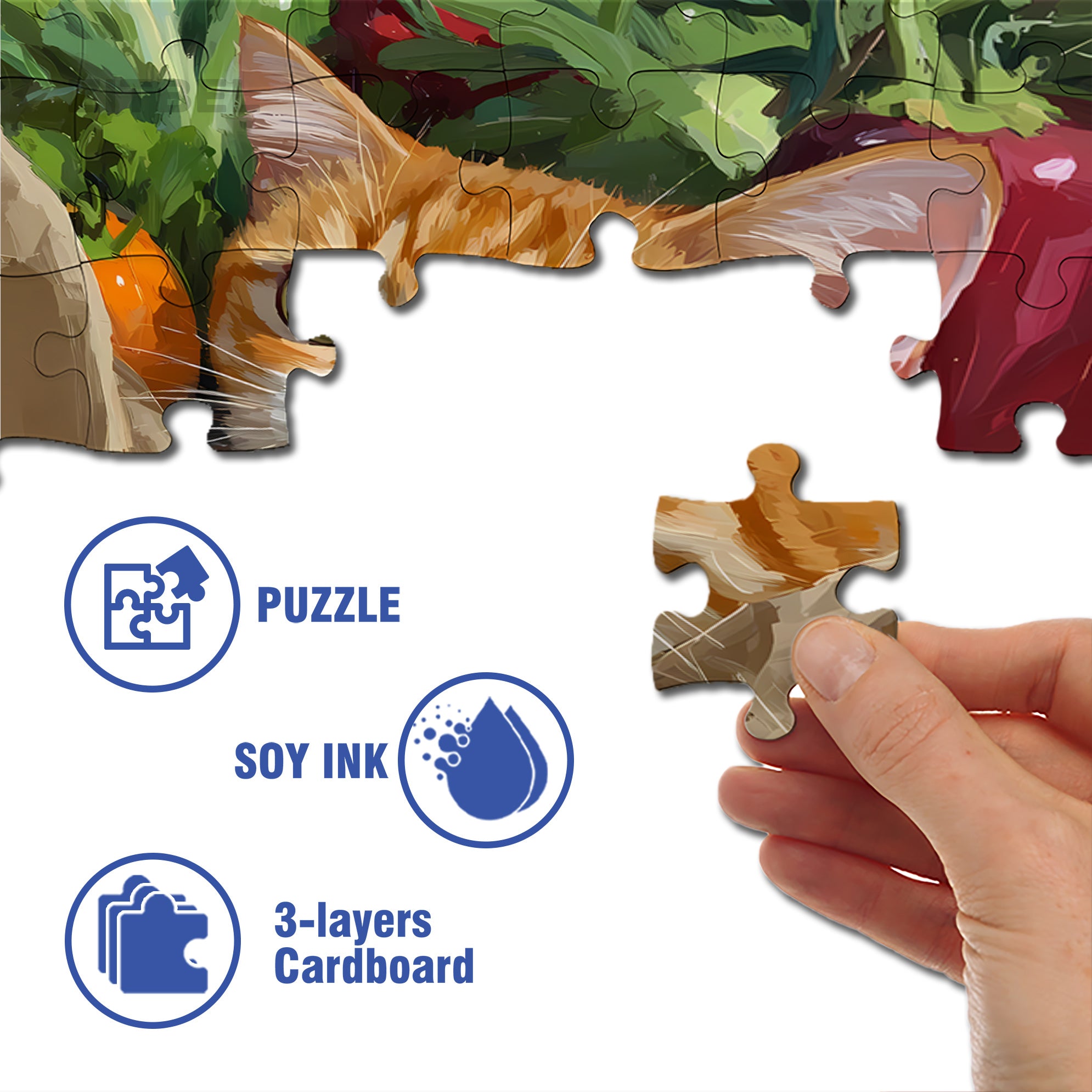 The Cat In The Paper Bag 500pcs/1000pcs Jigsaw Puzzle, Scratch-Resistant, Interactive Family Game & Brain-Boosting DIY Decor, Perfect for Halloween, Christmas & New Year Gifts, Family Puzzle Game