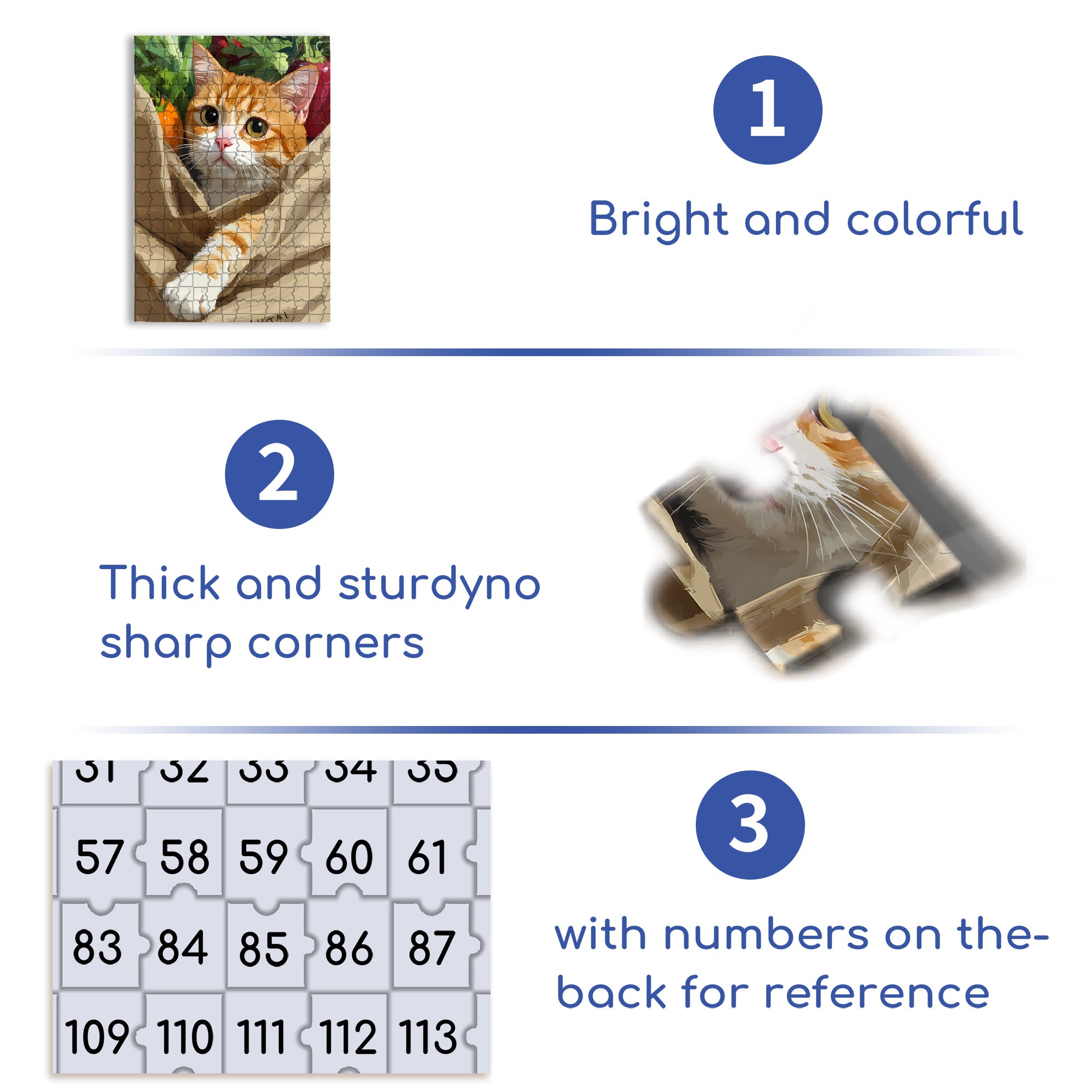 The Cat In The Paper Bag 500pcs/1000pcs Jigsaw Puzzle, Scratch-Resistant, Interactive Family Game & Brain-Boosting DIY Decor, Perfect for Halloween, Christmas & New Year Gifts, Family Puzzle Game