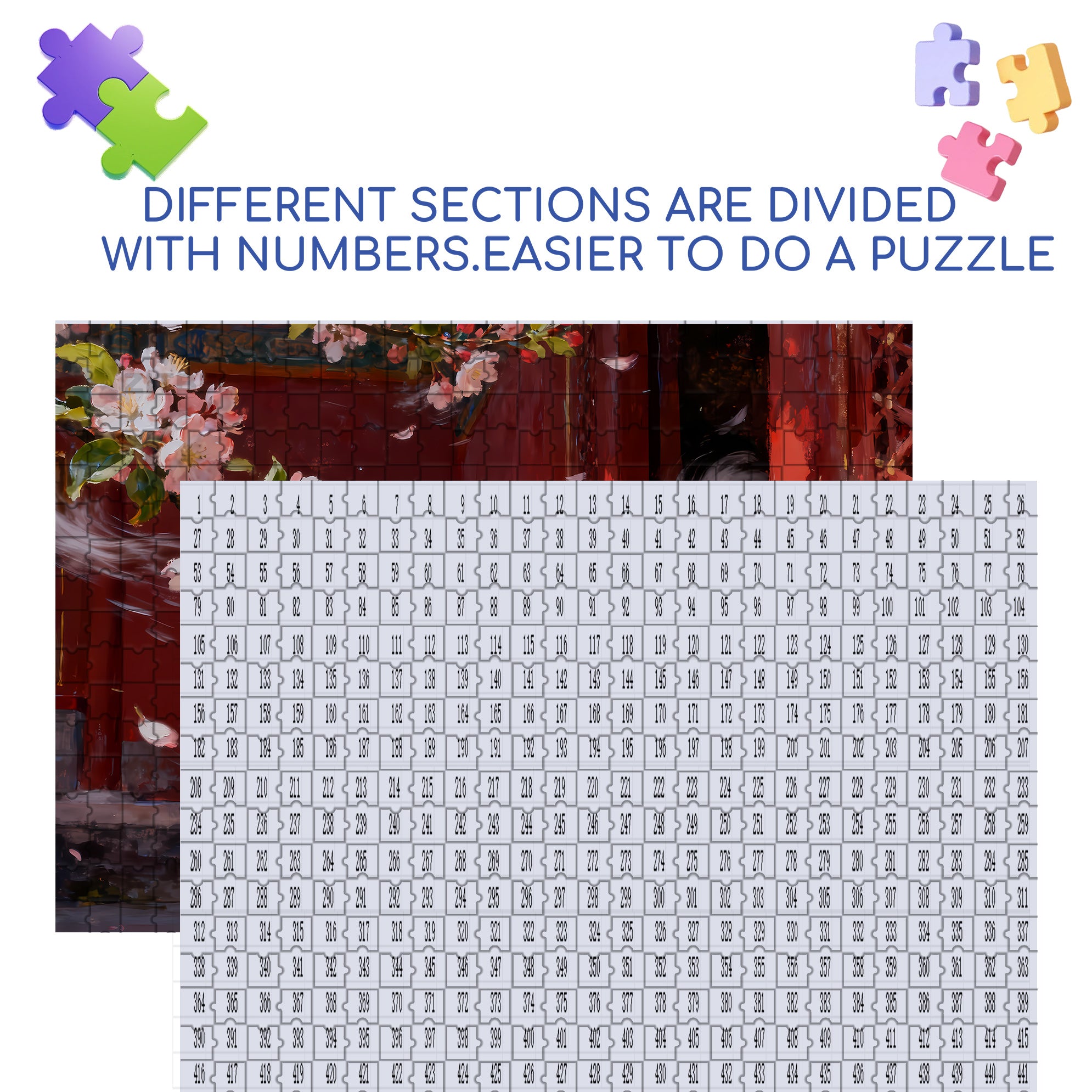 The Cats In The Forbidden City 500pcs/1000pcs Jigsaw Puzzle, Scratch-Resistant, Interactive Family Game & Brain-Boosting DIY Decor, Perfect for Halloween, Christmas & New Year Gifts, Family Puzzle Game
