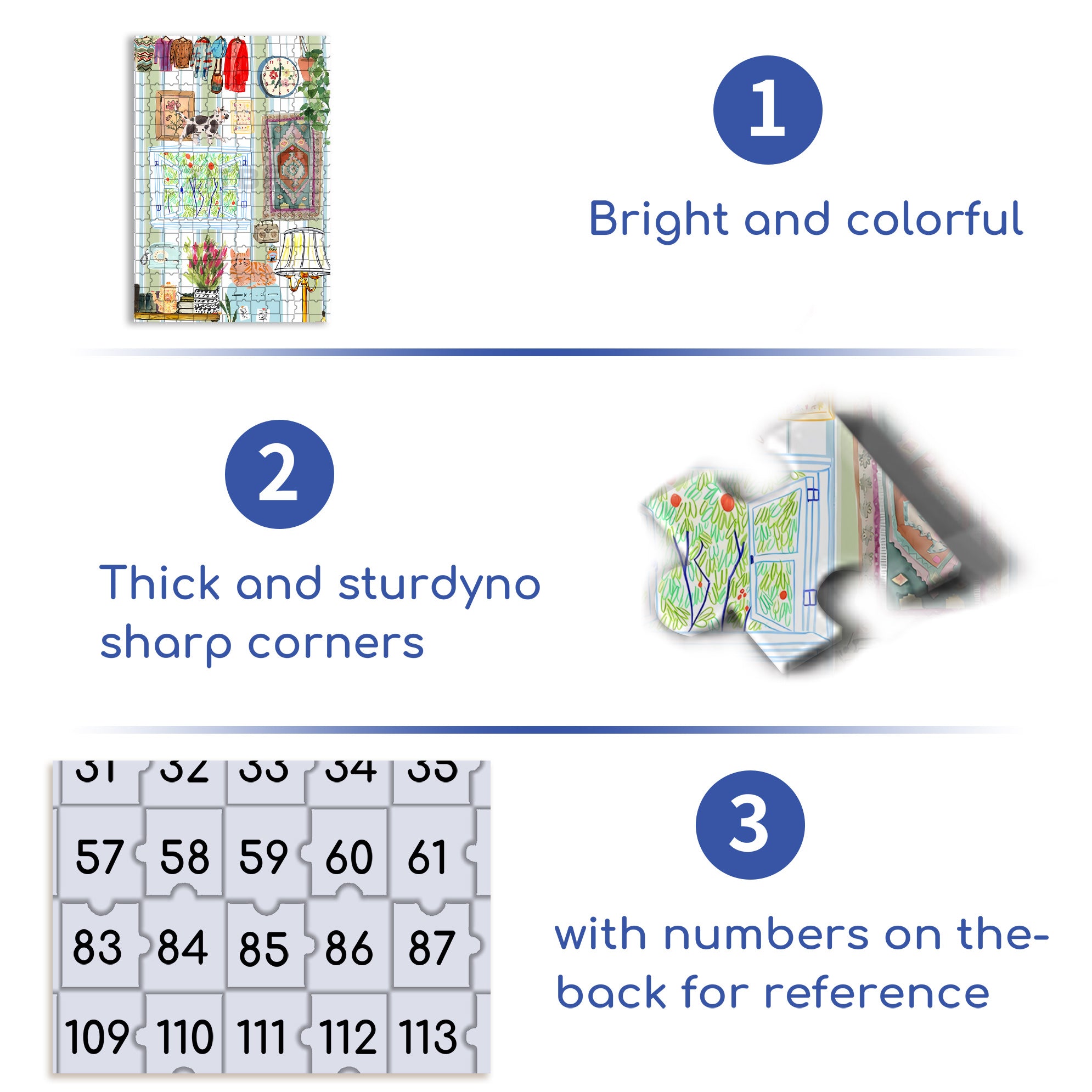 Tiny Home 500pcs/1000pcs Jigsaw Puzzle, Scratch-Resistant, Interactive Family Game & Brain-Boosting DIY Decor, Perfect for Halloween, Christmas & New Year Gifts, Family Puzzle Game