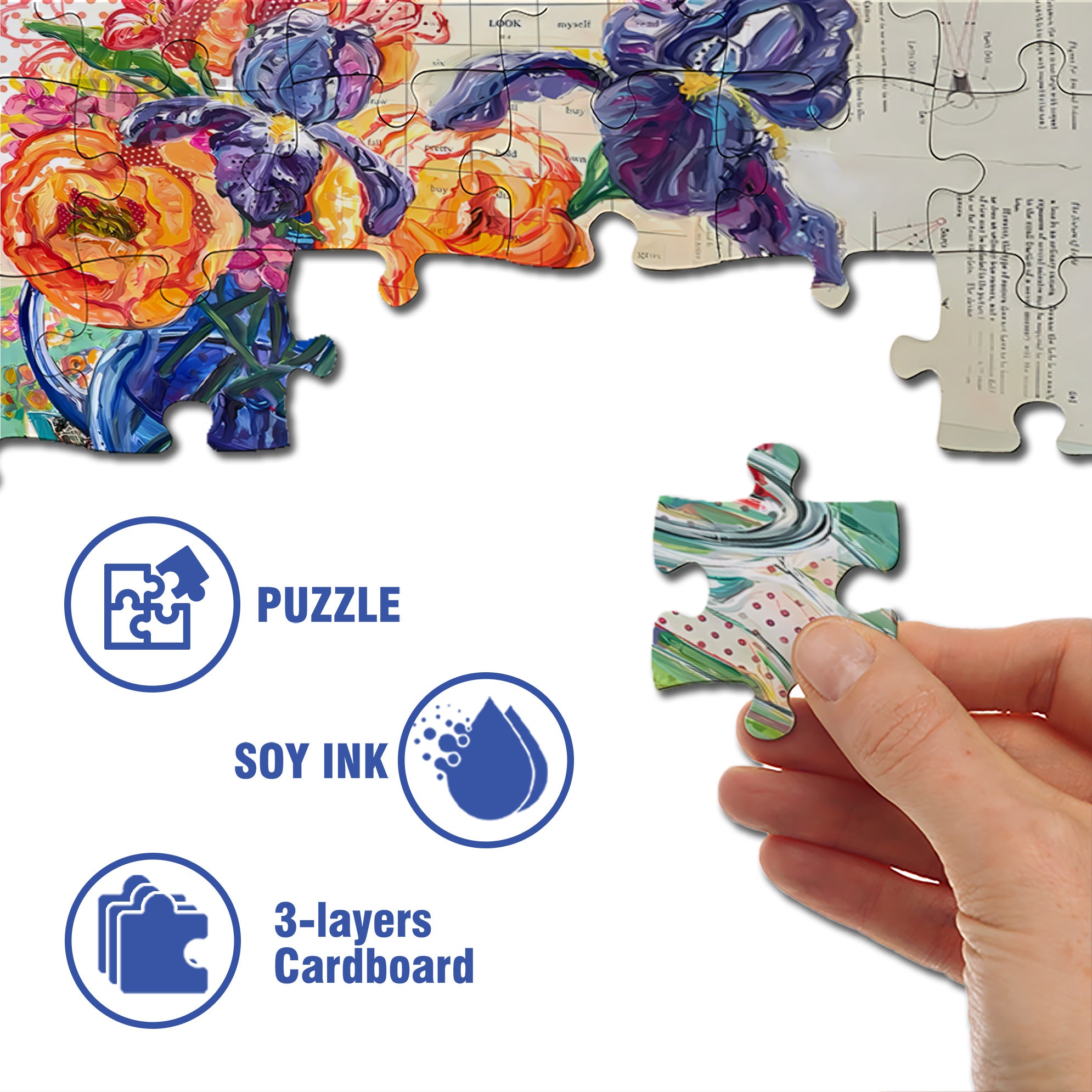 To My Love 500pcs/1000pcs Jigsaw Puzzle, Scratch-Resistant, Interactive Family Game & Brain-Boosting DIY Decor, Perfect for Halloween, Christmas & New Year Gifts, Family Puzzle Game