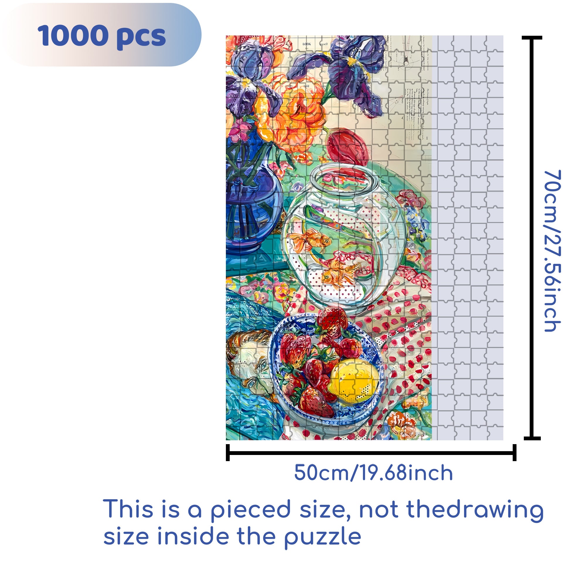 To My Love 500pcs/1000pcs Jigsaw Puzzle, Scratch-Resistant, Interactive Family Game & Brain-Boosting DIY Decor, Perfect for Halloween, Christmas & New Year Gifts, Family Puzzle Game
