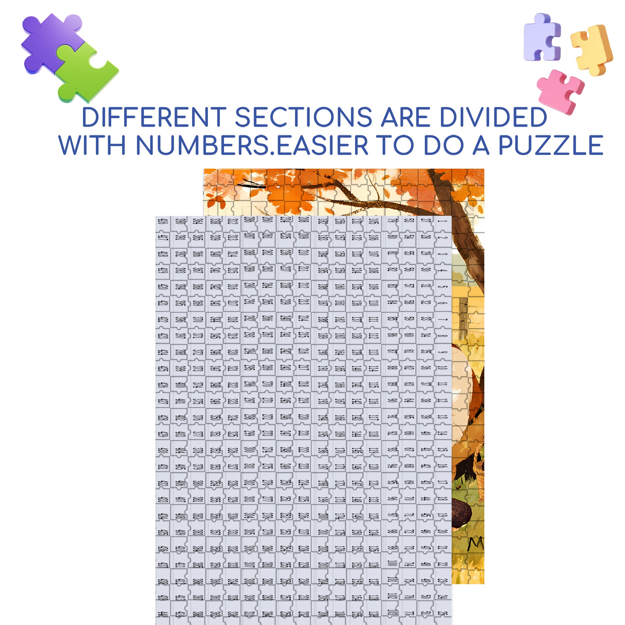 Wild Mushroom 500pcs/1000pcs Jigsaw Puzzle, Scratch-Resistant, Interactive Family Game & Brain-Boosting DIY Decor, Perfect for Halloween, Christmas & New Year Gifts, Family Puzzle Game