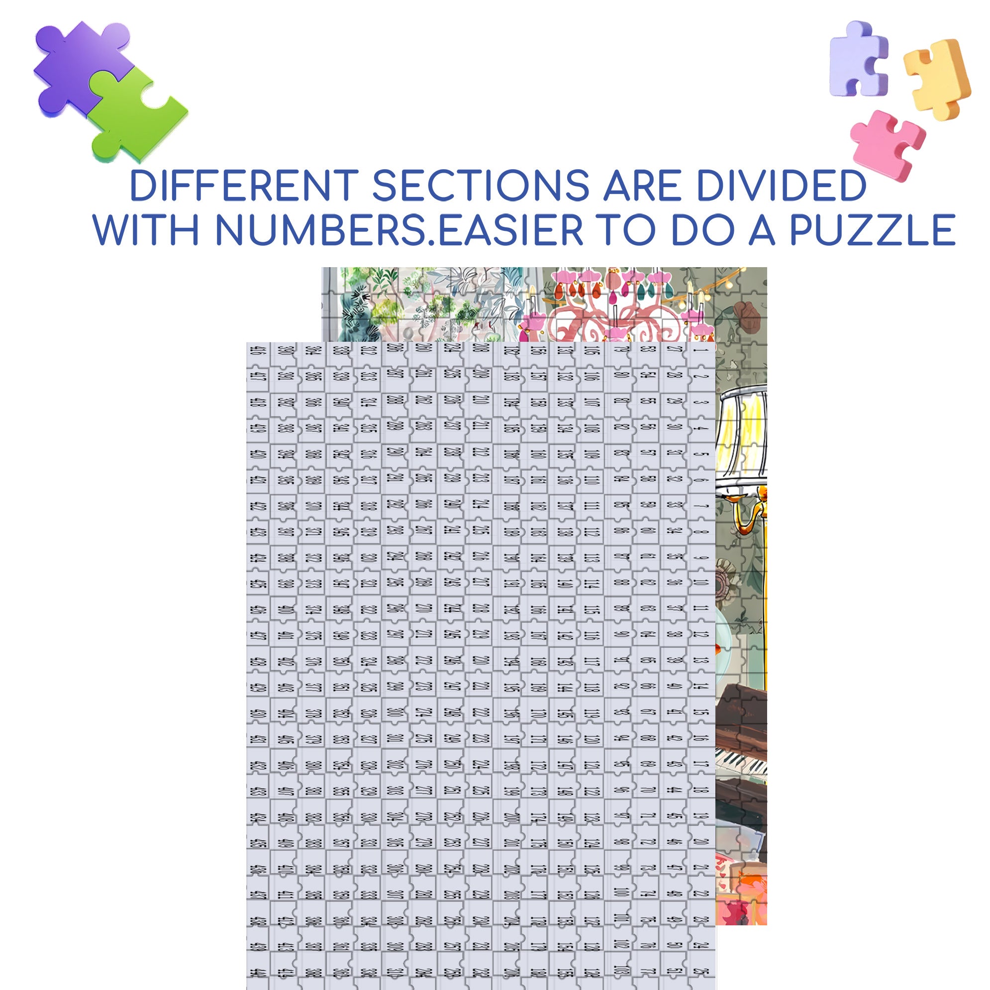 windowspot 500pcs/1000pcs Jigsaw Puzzle, Scratch-Resistant, Interactive Family Game & Brain-Boosting DIY Decor, Perfect for Halloween, Christmas & New Year Gifts, Family Puzzle Game