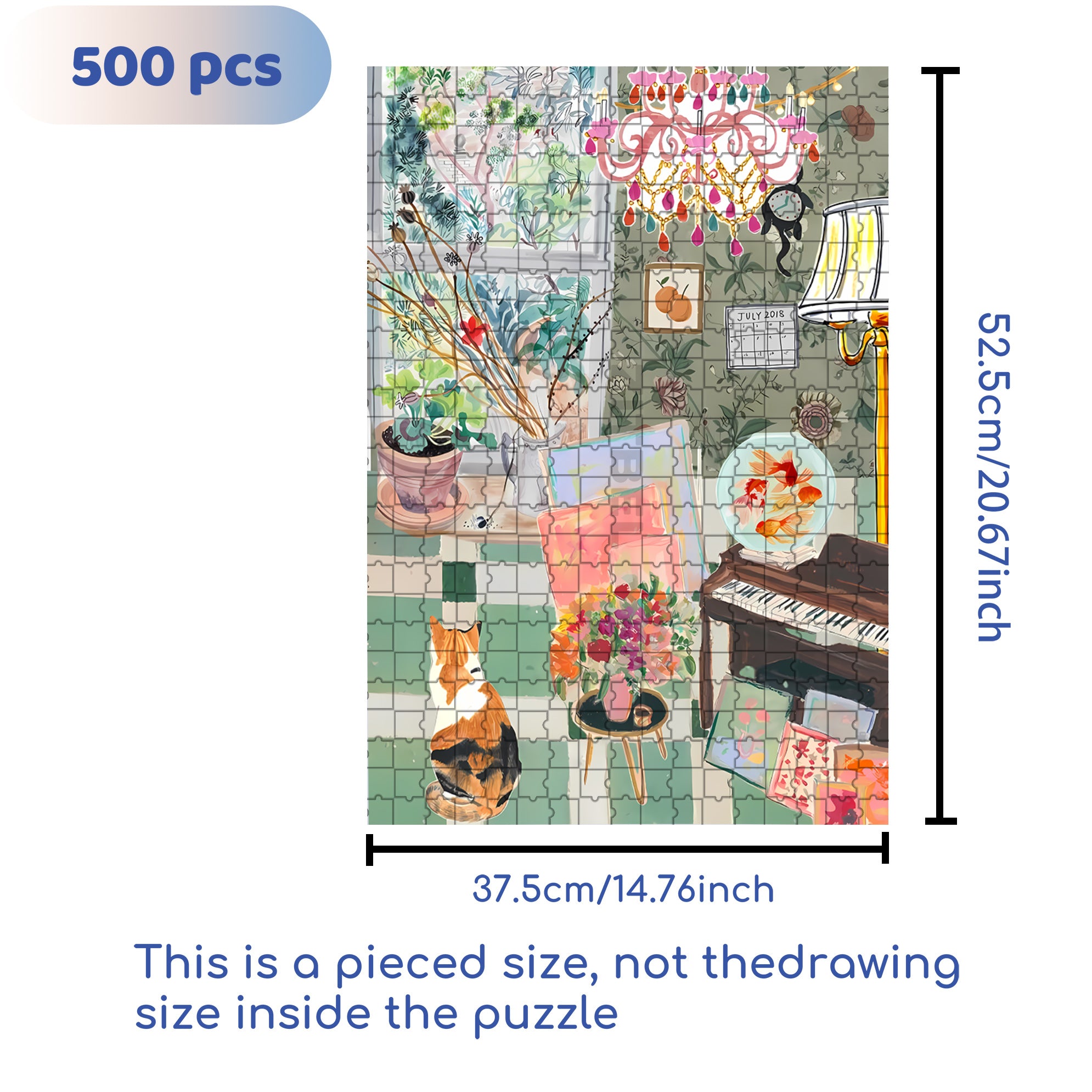 windowspot 500pcs/1000pcs Jigsaw Puzzle, Scratch-Resistant, Interactive Family Game & Brain-Boosting DIY Decor, Perfect for Halloween, Christmas & New Year Gifts, Family Puzzle Game