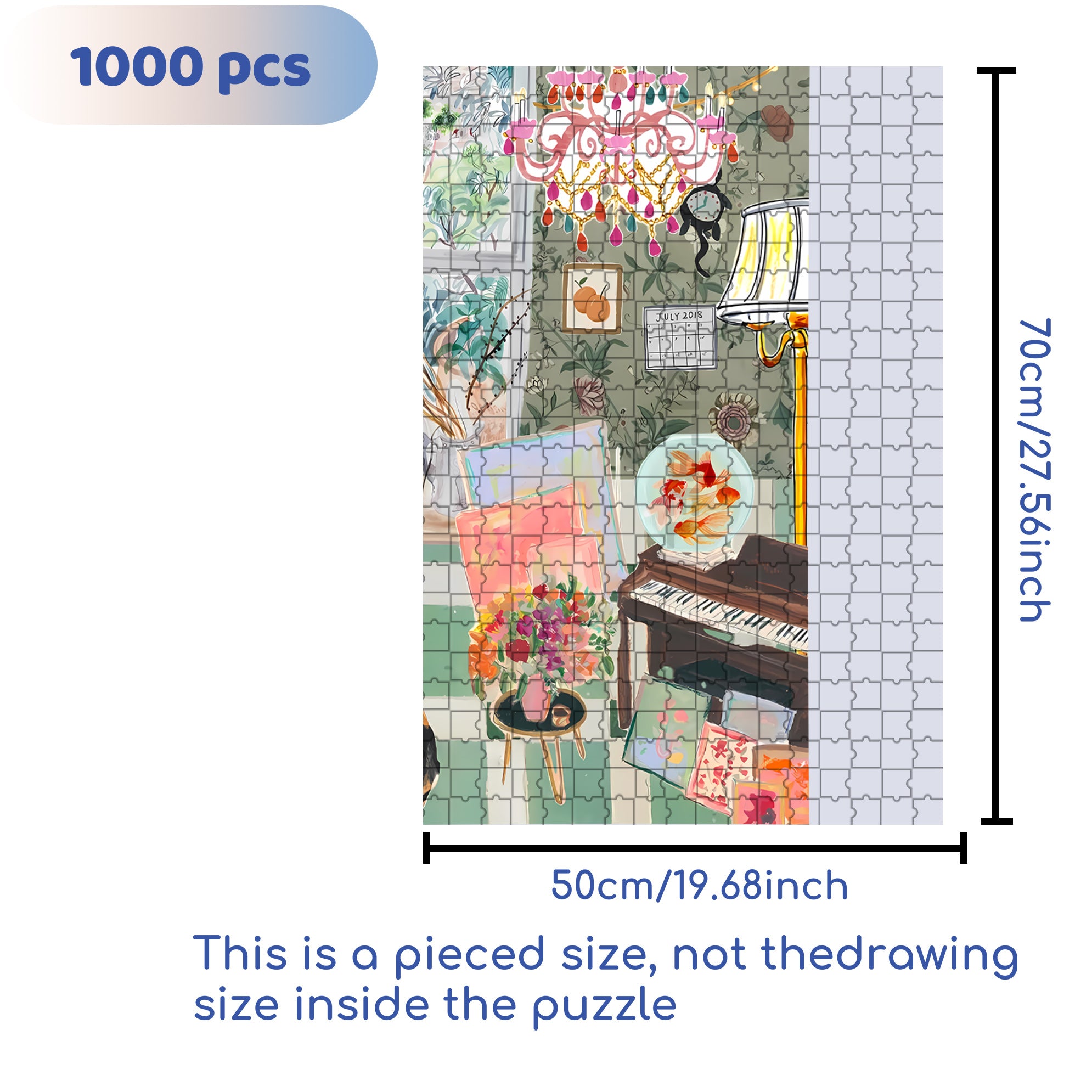 windowspot 500pcs/1000pcs Jigsaw Puzzle, Scratch-Resistant, Interactive Family Game & Brain-Boosting DIY Decor, Perfect for Halloween, Christmas & New Year Gifts, Family Puzzle Game