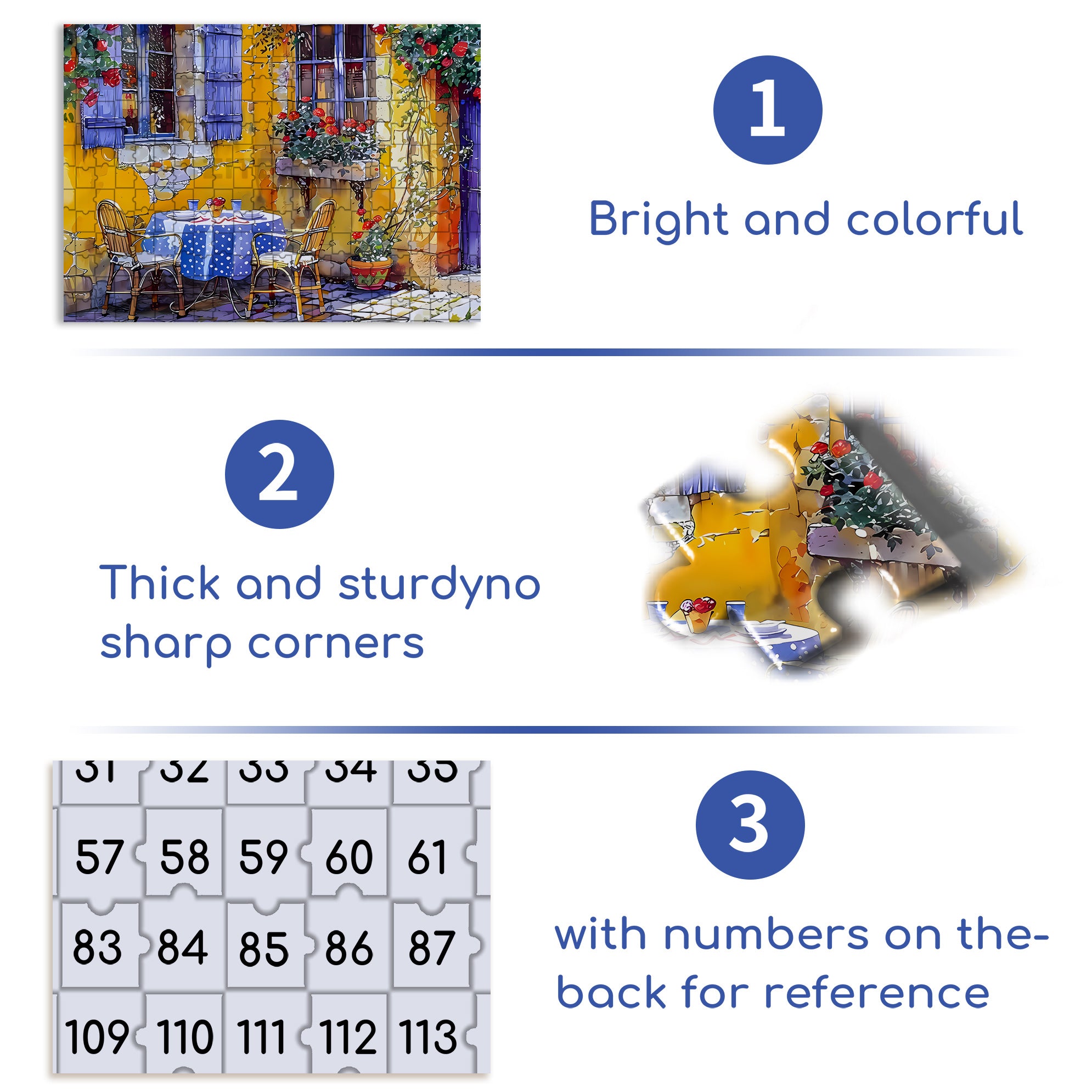 Afternoon Sunshine 500pcs/1000pcs Jigsaw Puzzle, Scratch-Resistant, Interactive Family Game & Brain-Boosting DIY Decor, Perfect for Halloween, Christmas & New Year Gifts, Family Puzzle Game