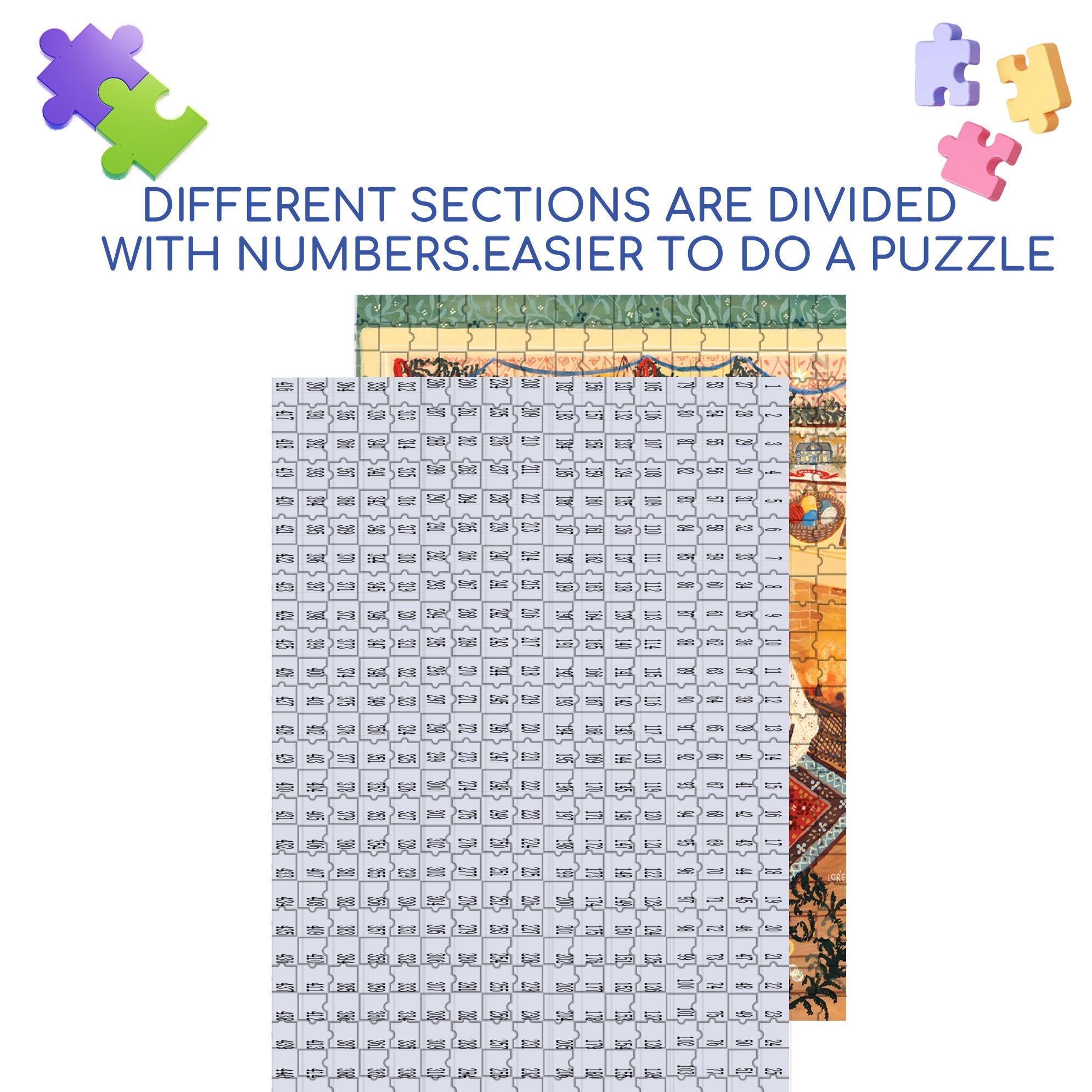 Be With You 500pcs/1000pcs Jigsaw Puzzle, Scratch-Resistant, Interactive Family Game & Brain-Boosting DIY Decor, Perfect for Halloween, Christmas & New Year Gifts, Family Puzzle Game