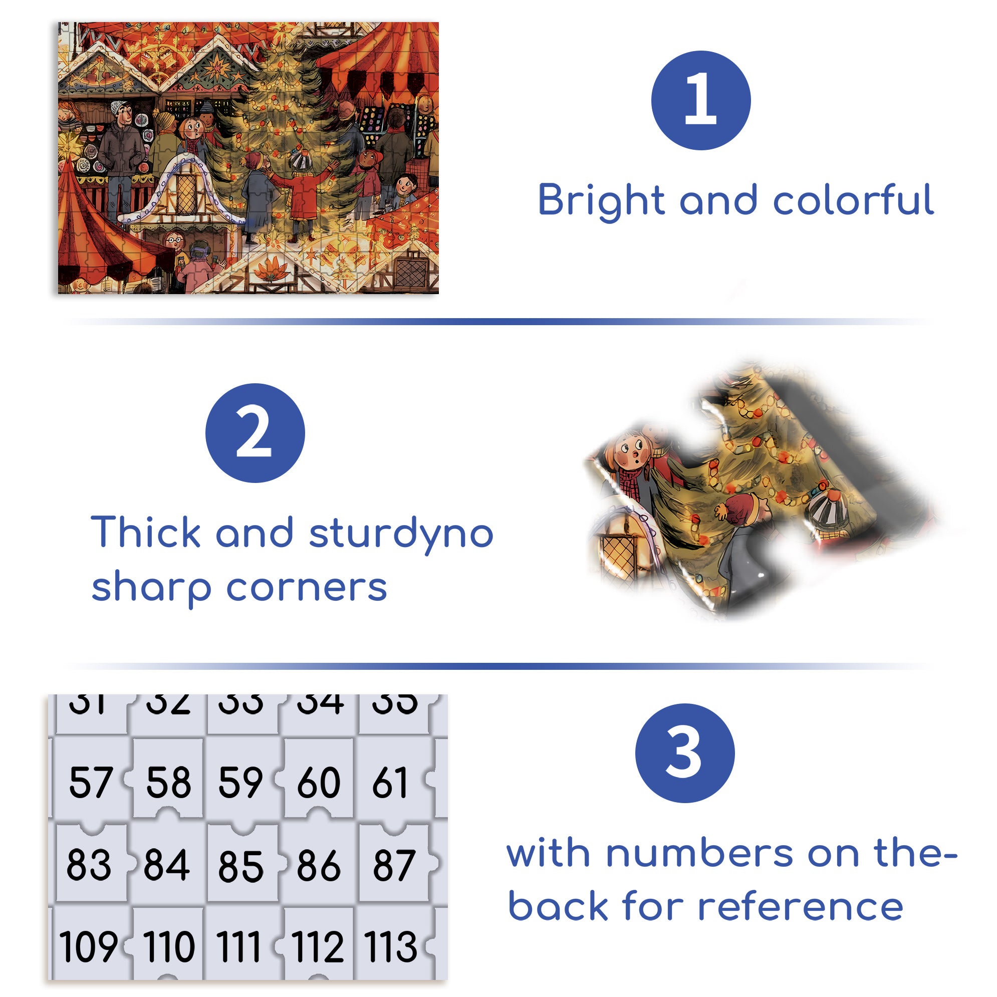 Christmas 500pcs/1000pcs Jigsaw Puzzle, Scratch-Resistant, Interactive Family Game & Brain-Boosting DIY Decor, Perfect for Halloween, Christmas & New Year Gifts, Family Puzzle Game