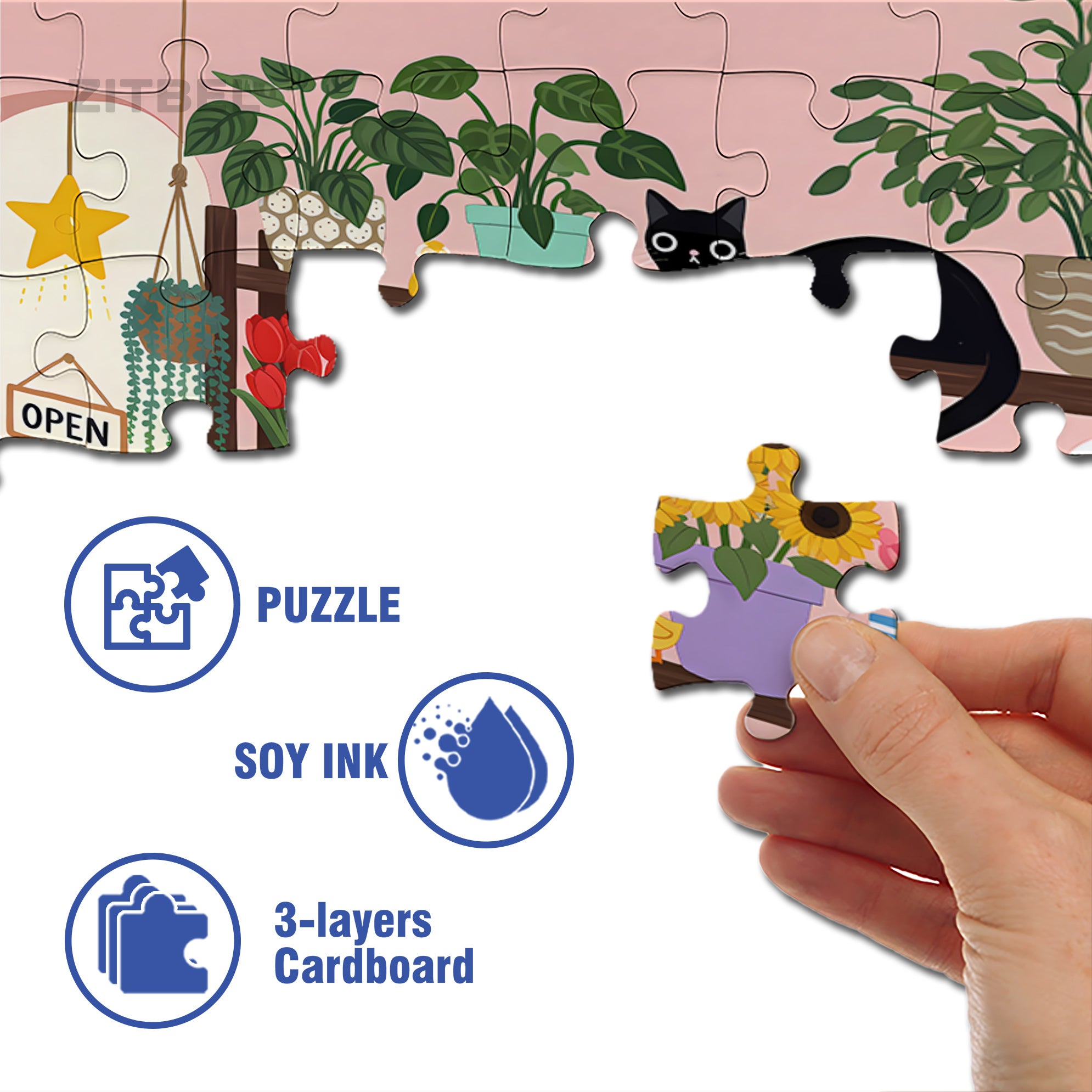 Colorful Spring 500pcs/1000pcs Jigsaw Puzzle, Scratch-Resistant, Interactive Family Game & Brain-Boosting DIY Decor, Perfect for Halloween, Christmas & New Year Gifts, Family Puzzle Game