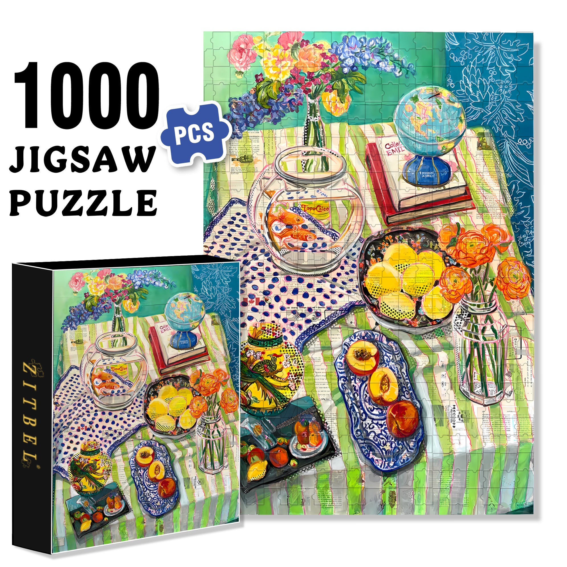 Diversity 500pcs/1000pcs Jigsaw Puzzle, Scratch-Resistant, Interactive Family Game & Brain-Boosting DIY Decor, Perfect for Halloween, Christmas & New Year Gifts, Family Puzzle Game