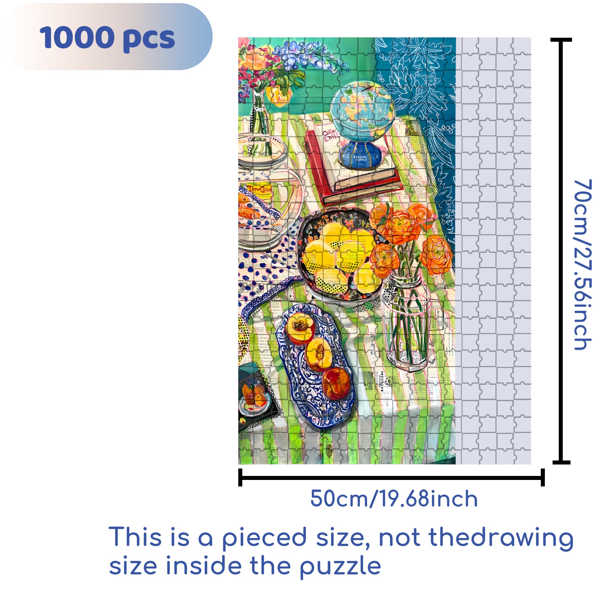 Diversity 500pcs/1000pcs Jigsaw Puzzle, Scratch-Resistant, Interactive Family Game & Brain-Boosting DIY Decor, Perfect for Halloween, Christmas & New Year Gifts, Family Puzzle Game