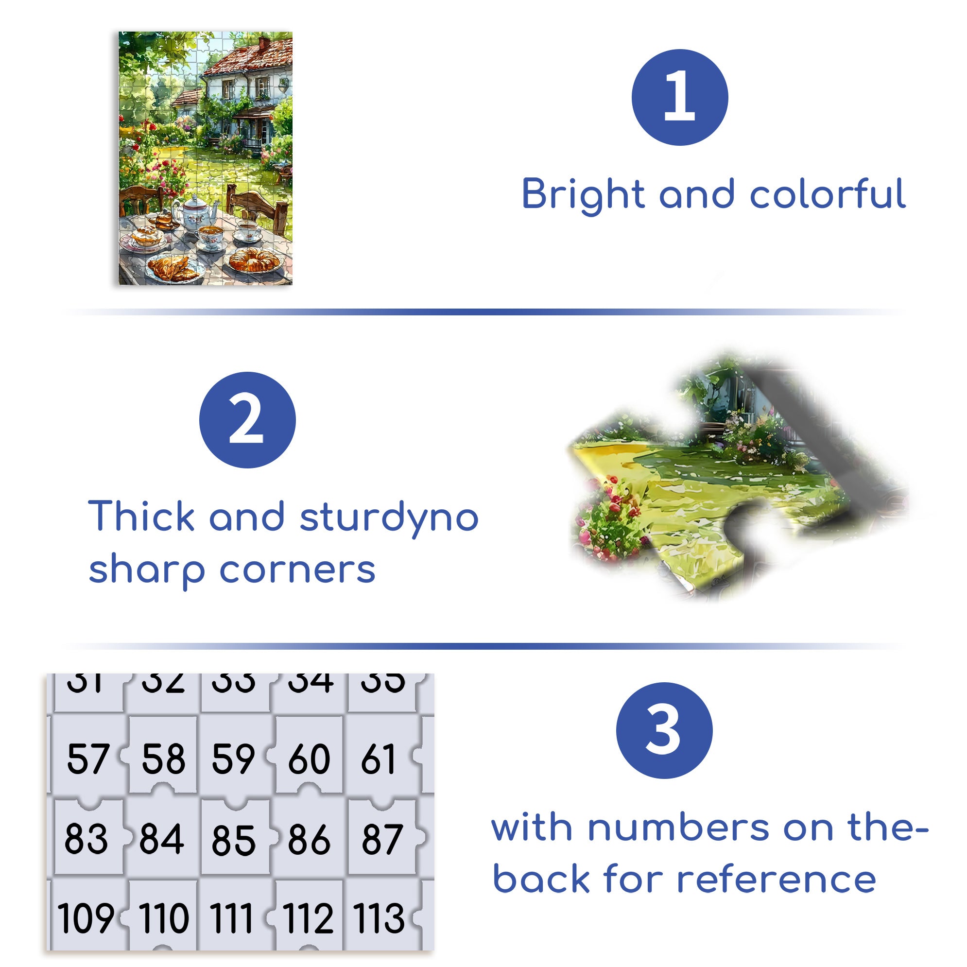Farmhouse Breakfast 500pcs/1000pcs Jigsaw Puzzle, Scratch-Resistant, Interactive Family Game & Brain-Boosting DIY Decor, Perfect for Halloween, Christmas & New Year Gifts, Family Puzzle Game