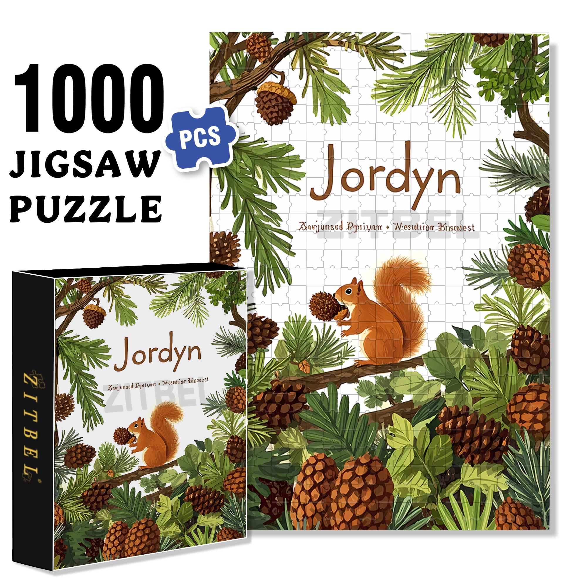 Jordyn 500pcs/1000pcs Jigsaw Puzzle, Scratch-Resistant, Interactive Family Game & Brain-Boosting DIY Decor, Perfect for Halloween, Christmas & New Year Gifts, Family Puzzle Game