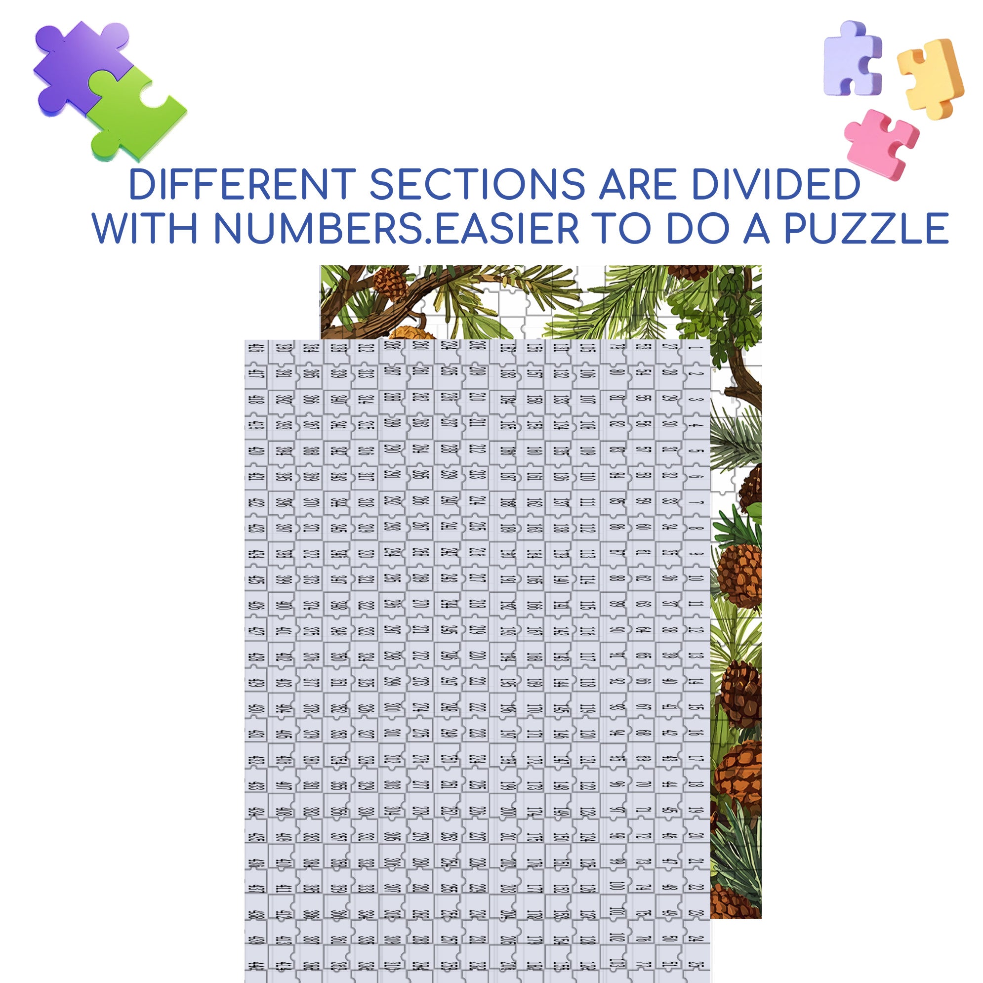 Jordyn 500pcs/1000pcs Jigsaw Puzzle, Scratch-Resistant, Interactive Family Game & Brain-Boosting DIY Decor, Perfect for Halloween, Christmas & New Year Gifts, Family Puzzle Game