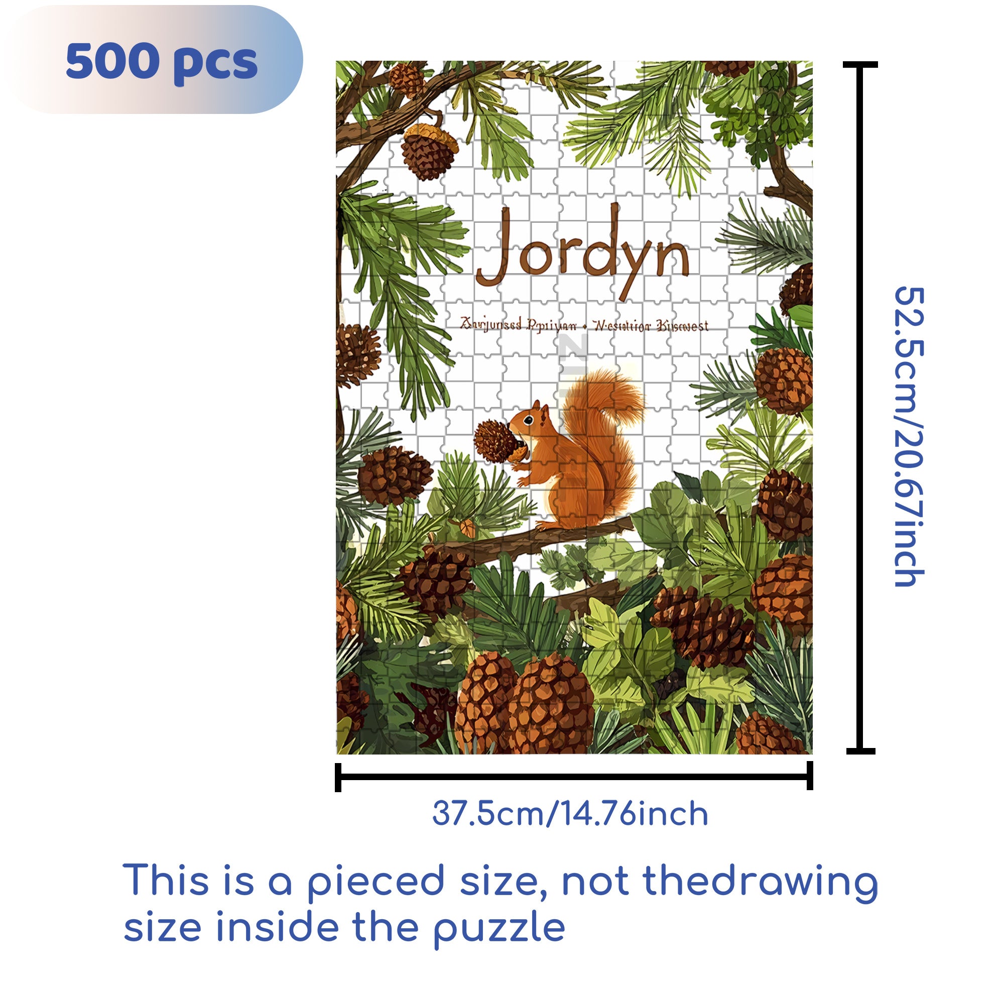 Jordyn 500pcs/1000pcs Jigsaw Puzzle, Scratch-Resistant, Interactive Family Game & Brain-Boosting DIY Decor, Perfect for Halloween, Christmas & New Year Gifts, Family Puzzle Game