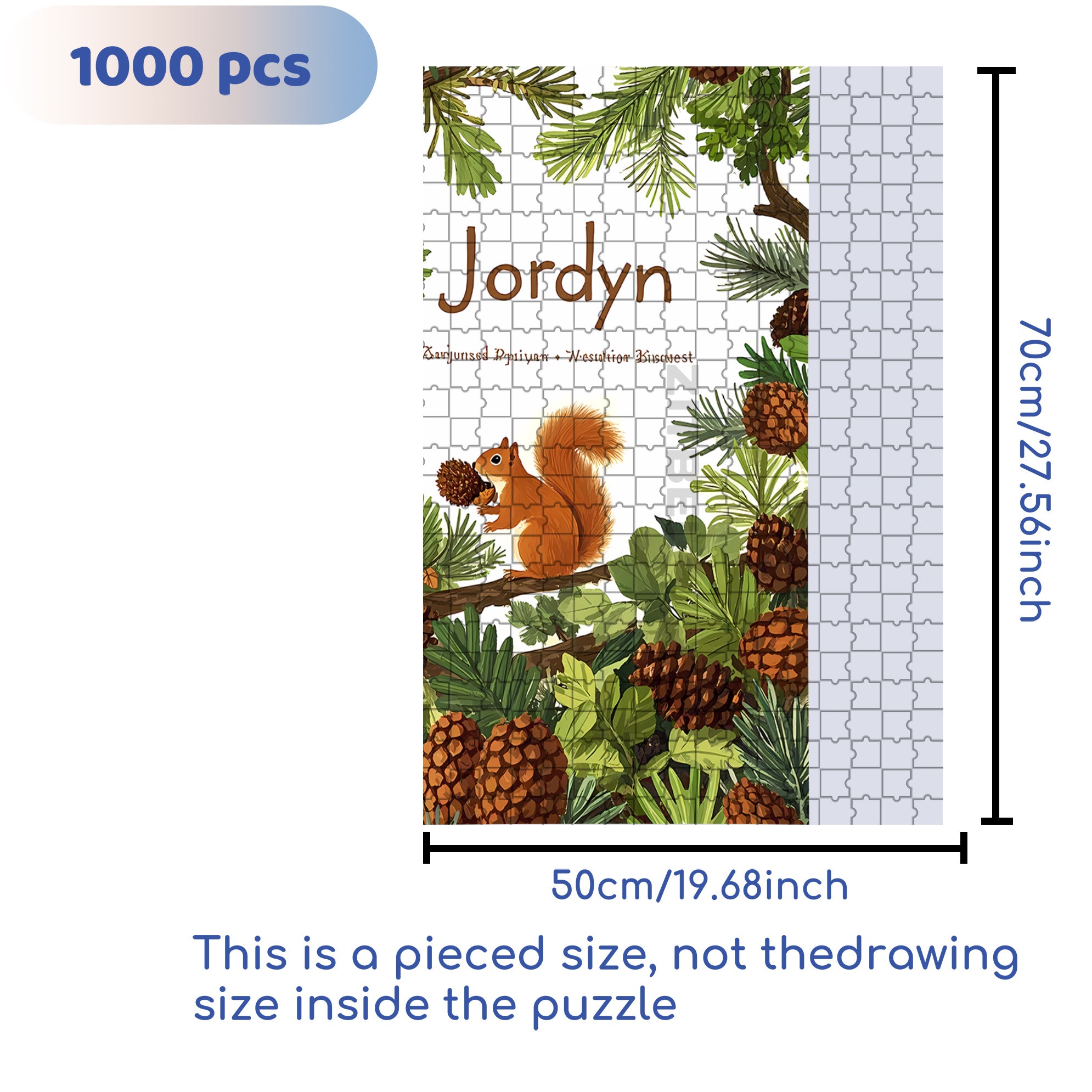 Jordyn 500pcs/1000pcs Jigsaw Puzzle, Scratch-Resistant, Interactive Family Game & Brain-Boosting DIY Decor, Perfect for Halloween, Christmas & New Year Gifts, Family Puzzle Game