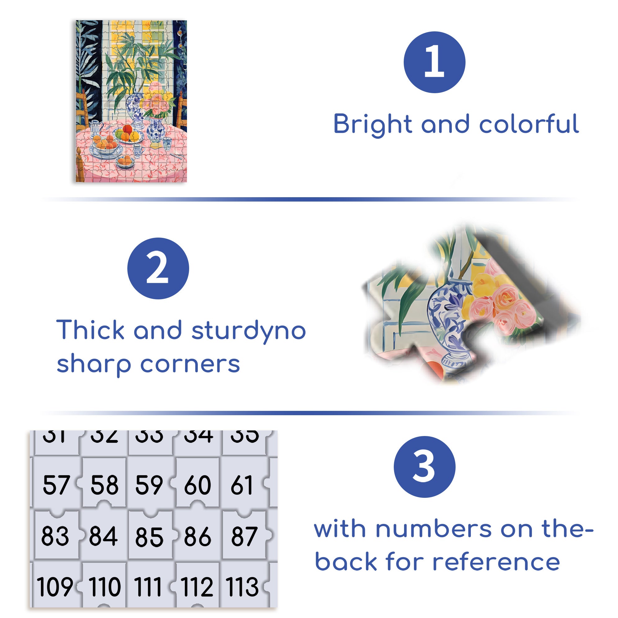Kitchen Table 500pcs/1000pcs Jigsaw Puzzle, Scratch-Resistant, Interactive Family Game & Brain-Boosting DIY Decor, Perfect for Halloween, Christmas & New Year Gifts, Family Puzzle Game