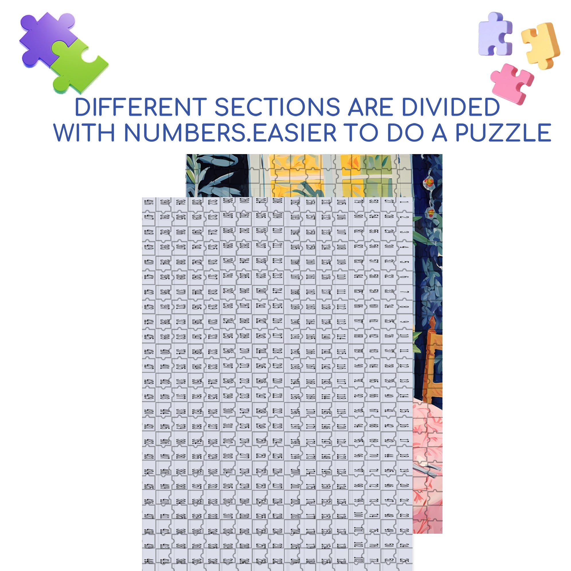 Kitchen Table 500pcs/1000pcs Jigsaw Puzzle, Scratch-Resistant, Interactive Family Game & Brain-Boosting DIY Decor, Perfect for Halloween, Christmas & New Year Gifts, Family Puzzle Game