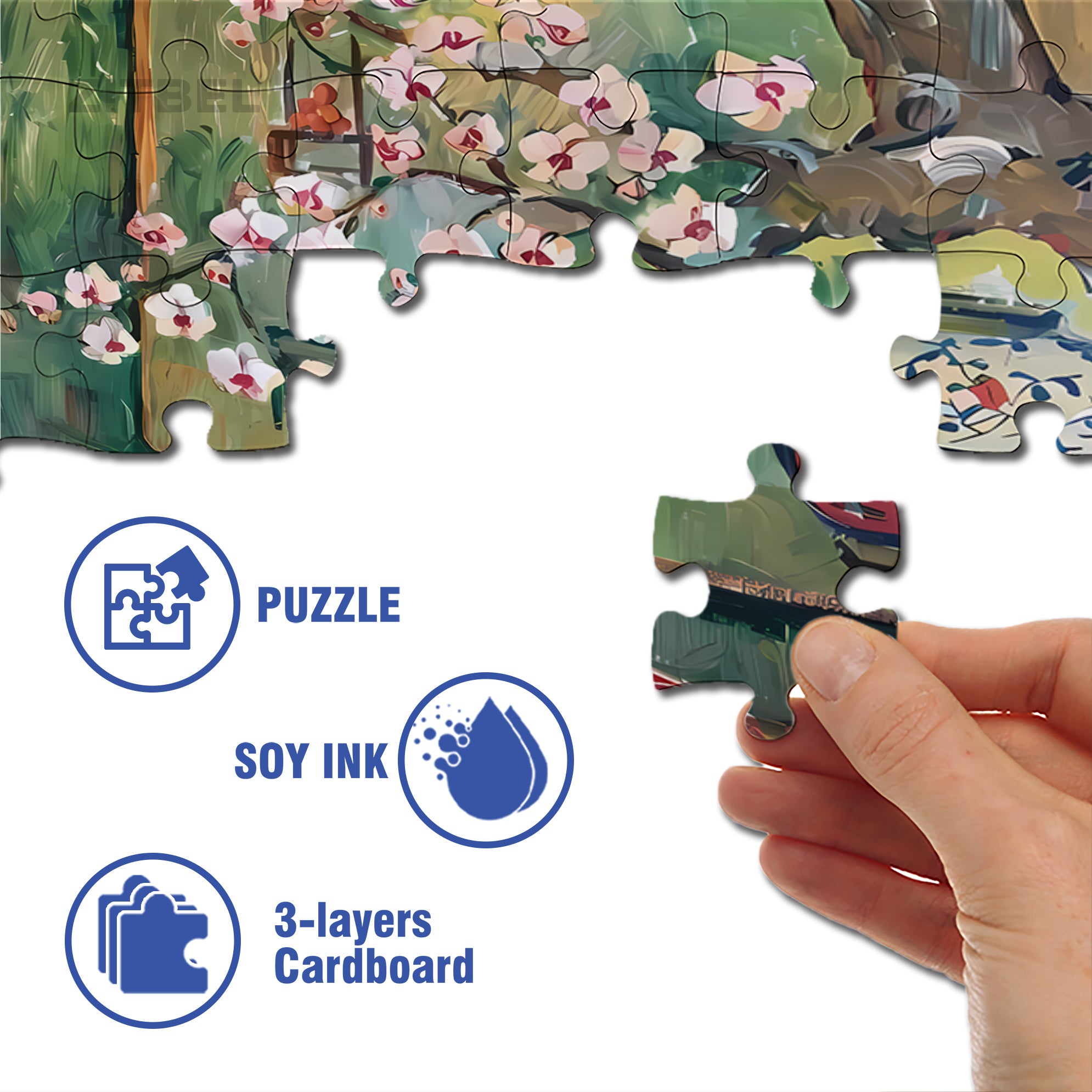Living Room 500pcs/1000pcs Jigsaw Puzzle, Scratch-Resistant, Interactive Family Game & Brain-Boosting DIY Decor, Perfect for Halloween, Christmas & New Year Gifts, Family Puzzle Game