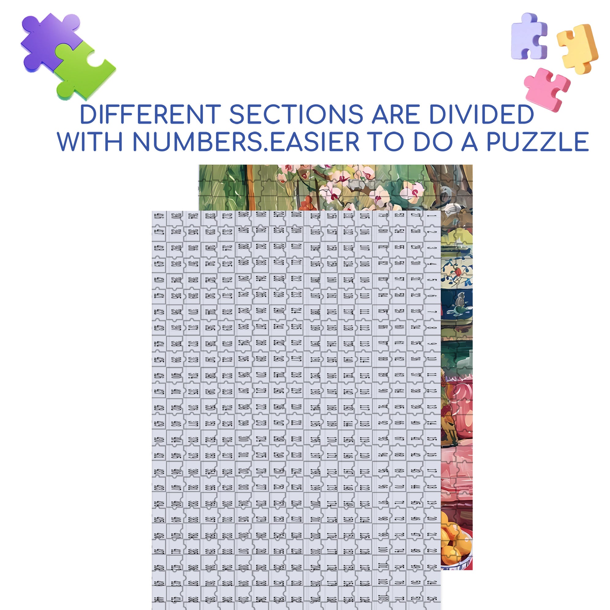Living Room 500pcs/1000pcs Jigsaw Puzzle, Scratch-Resistant, Interactive Family Game & Brain-Boosting DIY Decor, Perfect for Halloween, Christmas & New Year Gifts, Family Puzzle Game