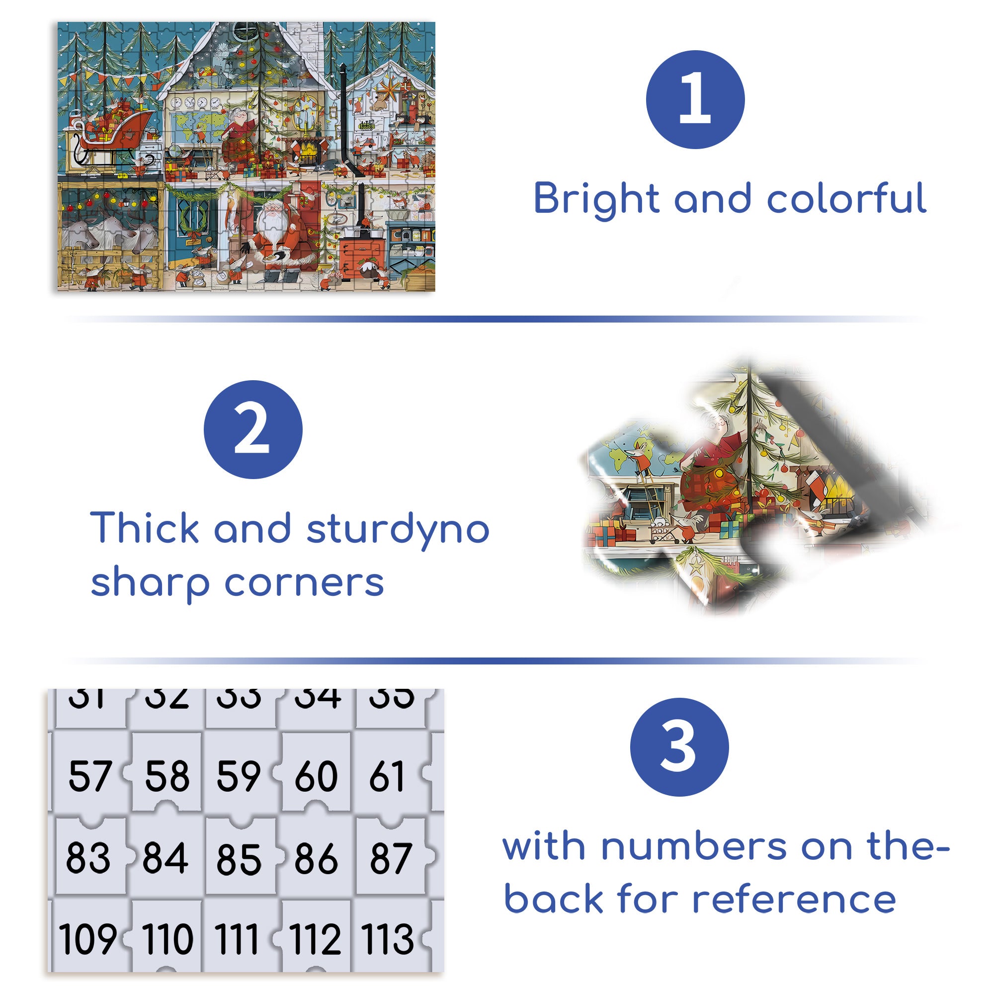 On Christmas Day 500pcs/1000pcs Jigsaw Puzzle, Scratch-Resistant, Interactive Family Game & Brain-Boosting DIY Decor, Perfect for Halloween, Christmas & New Year Gifts, Family Puzzle Game
