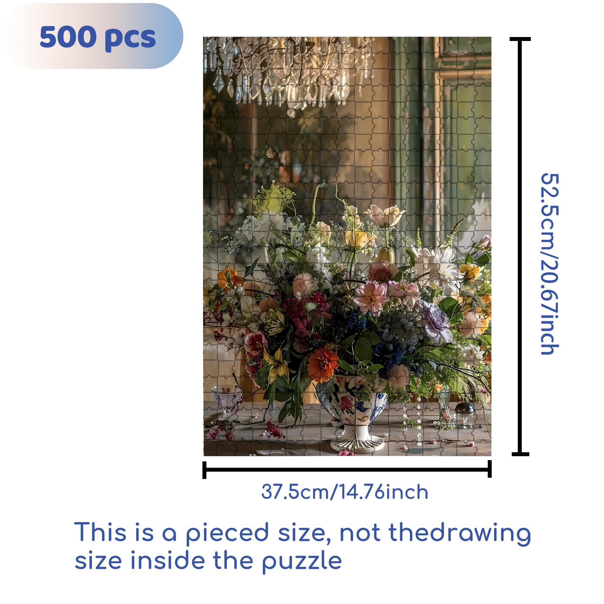 Retro Style 500pcs/1000pcs Jigsaw Puzzle, Scratch-Resistant, Interactive Family Game & Brain-Boosting DIY Decor, Perfect for Halloween, Christmas & New Year Gifts, Family Puzzle Game
