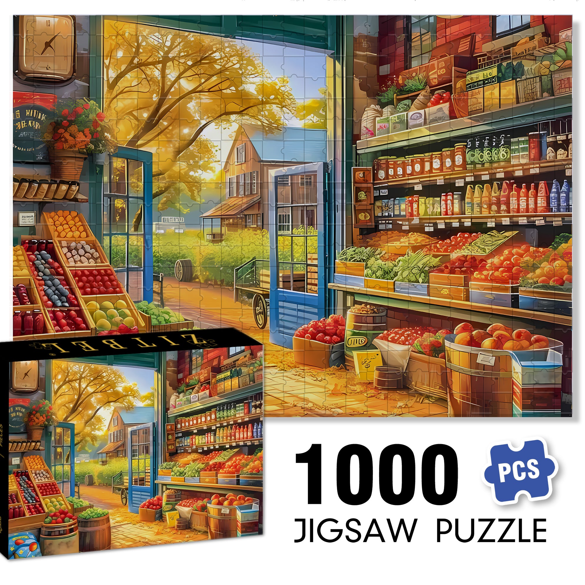 Shop 500pcs/1000pcs Jigsaw Puzzle, Scratch-Resistant, Interactive Family Game & Brain-Boosting DIY Decor, Perfect for Halloween, Christmas & New Year Gifts, Family Puzzle Game