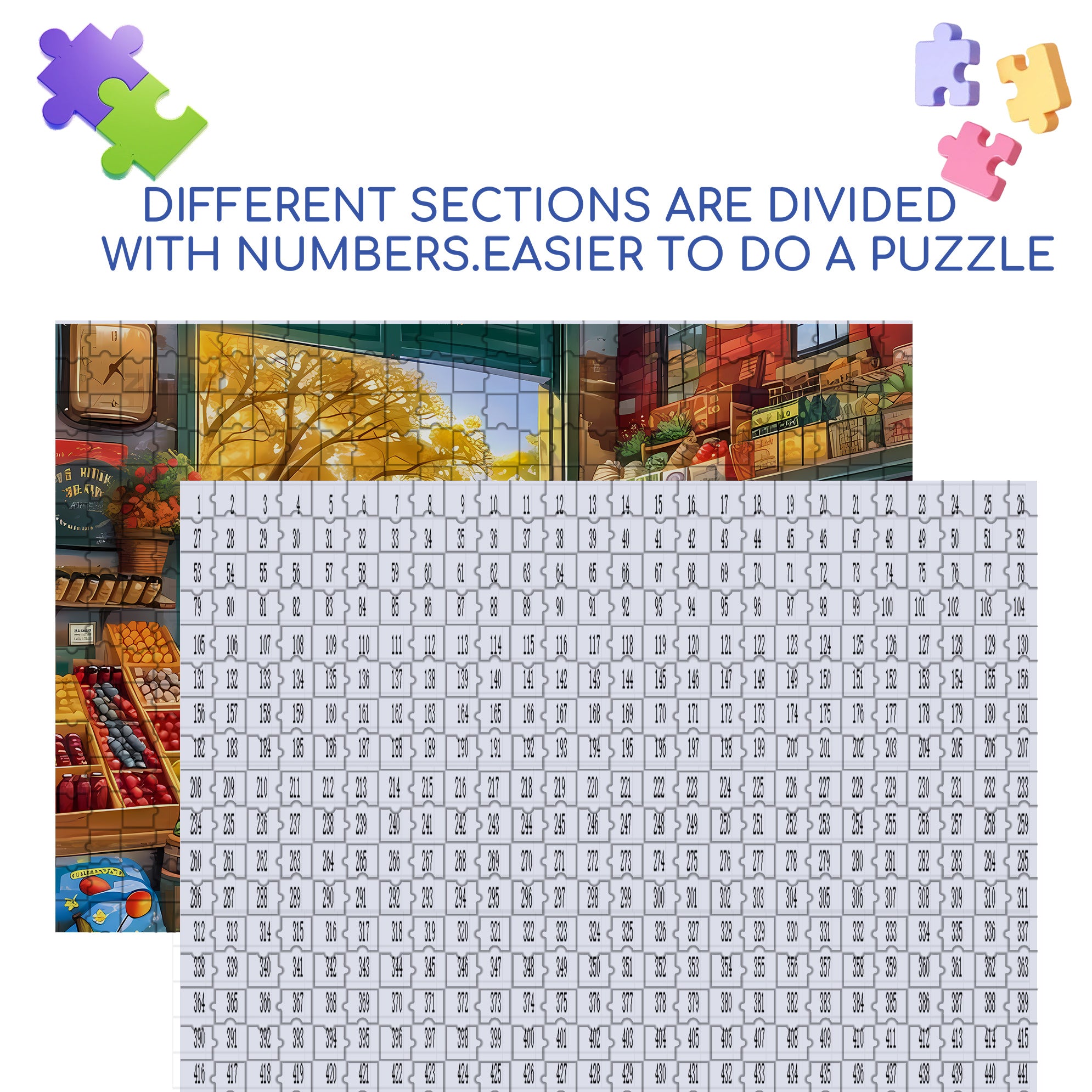 Shop 500pcs/1000pcs Jigsaw Puzzle, Scratch-Resistant, Interactive Family Game & Brain-Boosting DIY Decor, Perfect for Halloween, Christmas & New Year Gifts, Family Puzzle Game