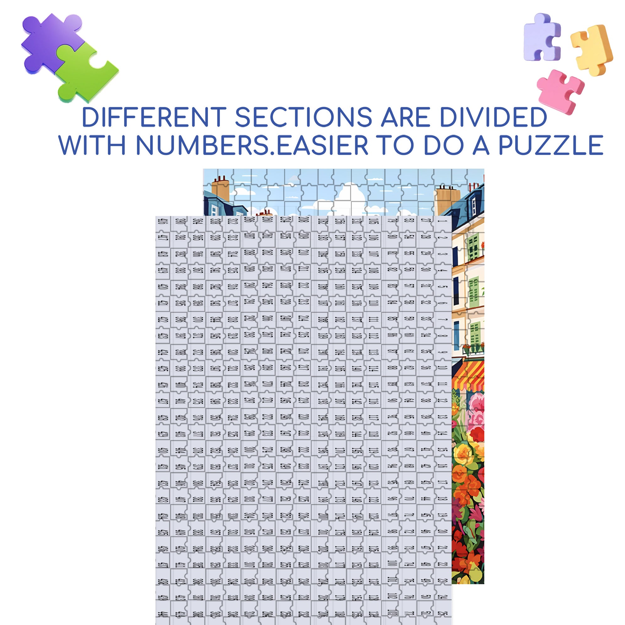 Springtime 500pcs/1000pcs Jigsaw Puzzle, Scratch-Resistant, Interactive Family Game & Brain-Boosting DIY Decor, Perfect for Halloween, Christmas & New Year Gifts, Family Puzzle Game