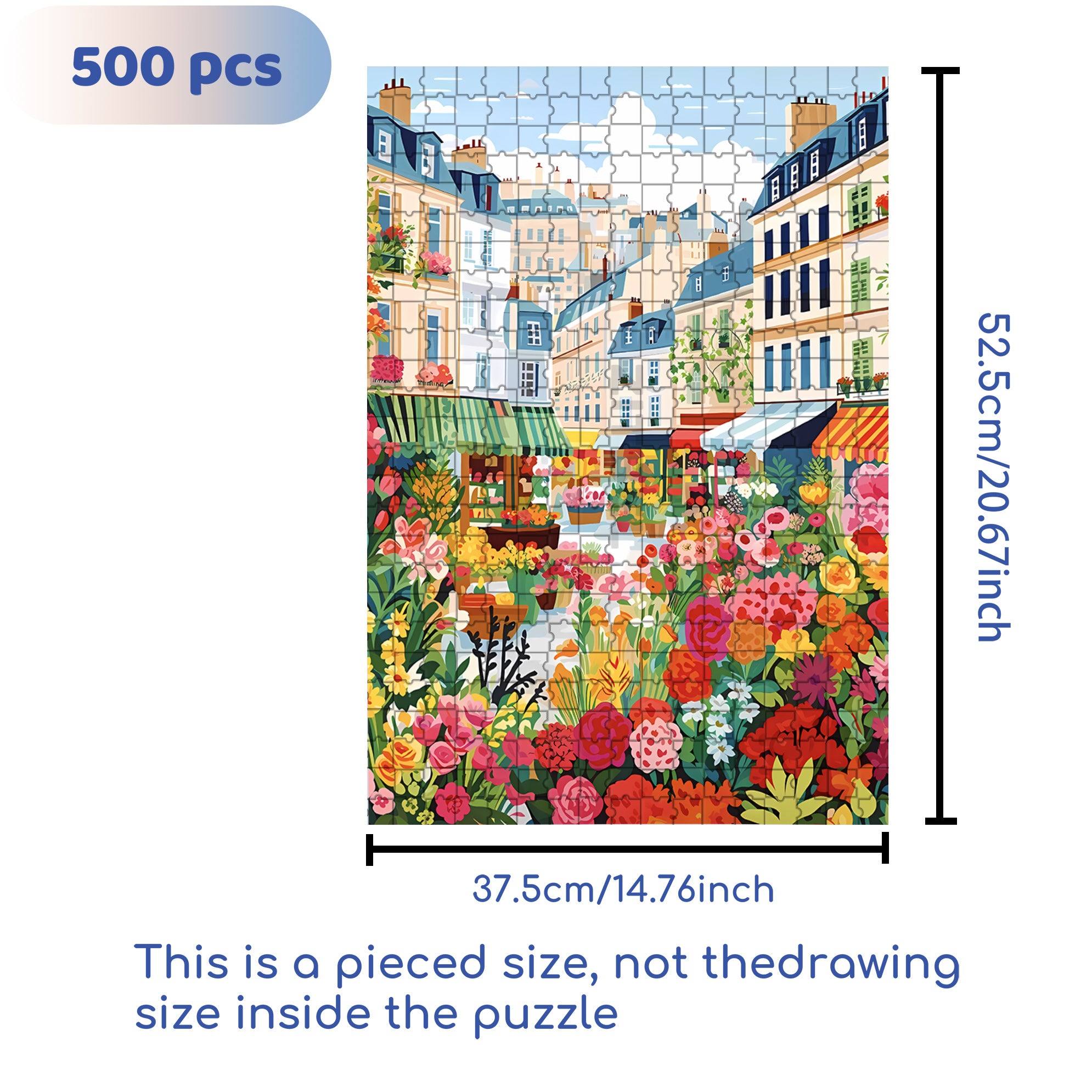 Springtime 500pcs/1000pcs Jigsaw Puzzle, Scratch-Resistant, Interactive Family Game & Brain-Boosting DIY Decor, Perfect for Halloween, Christmas & New Year Gifts, Family Puzzle Game