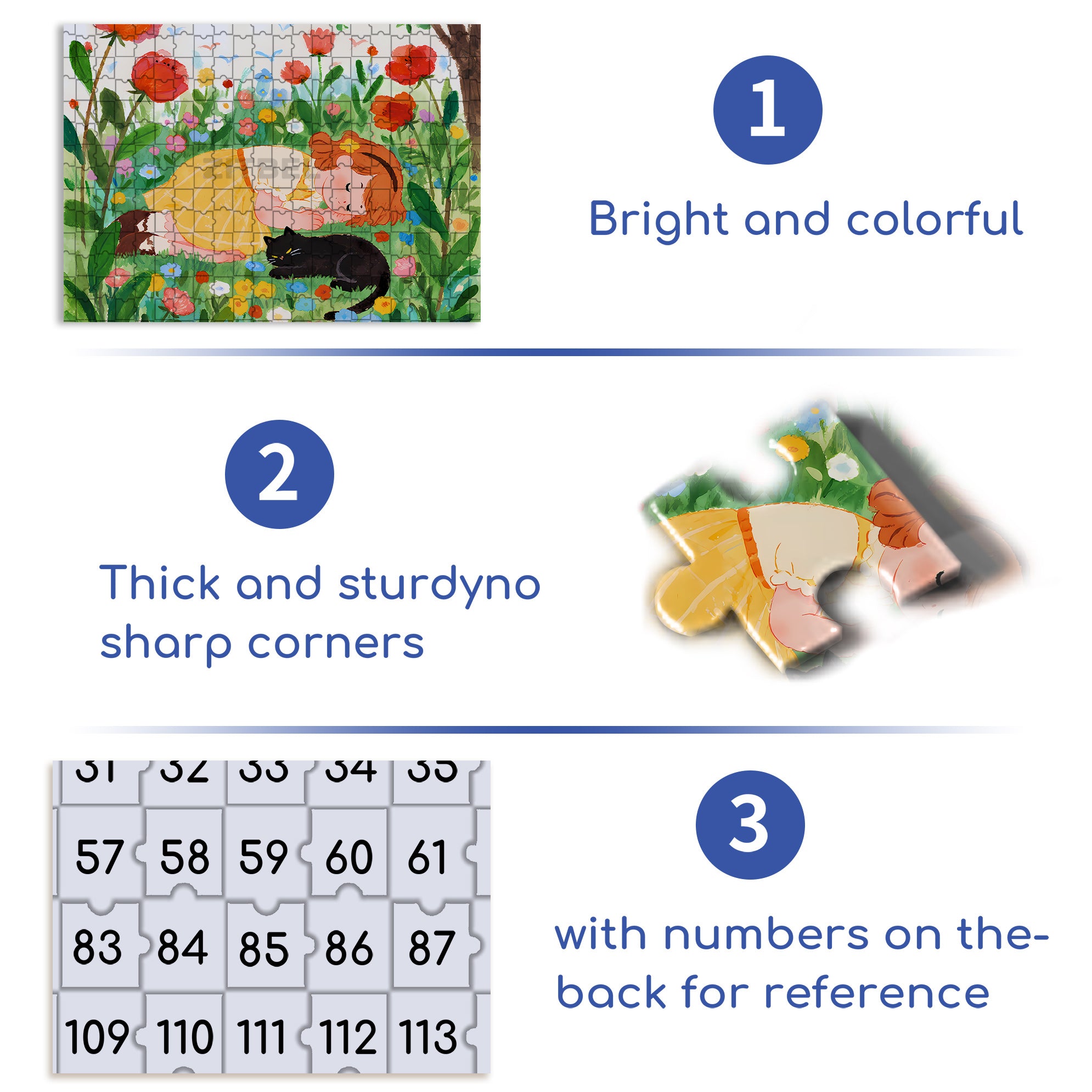 Take A Nap 500pcs/1000pcs Jigsaw Puzzle, Scratch-Resistant, Interactive Family Game & Brain-Boosting DIY Decor, Perfect for Halloween, Christmas & New Year Gifts, Family Puzzle Game