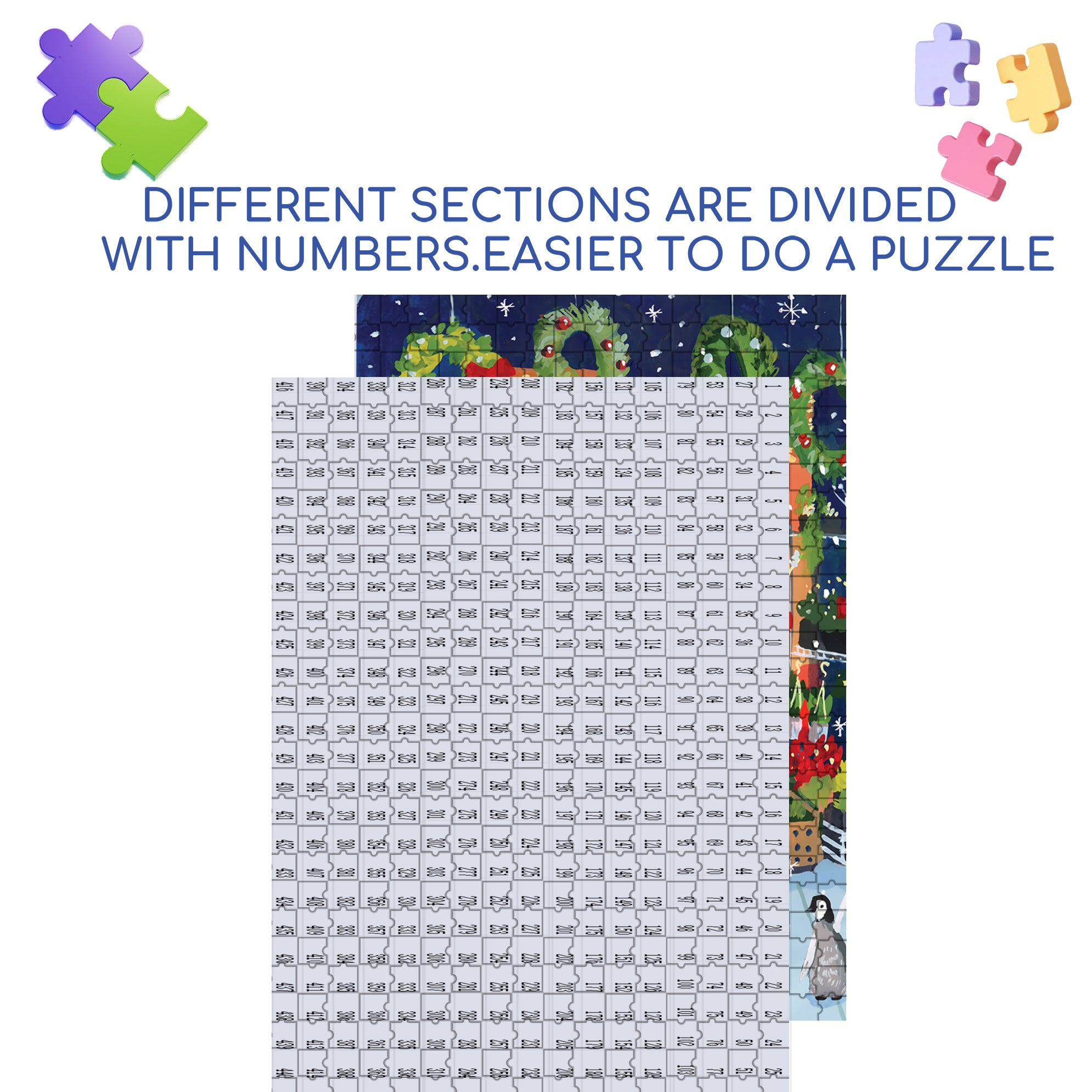 The Best Gift 500pcs/1000pcs Jigsaw Puzzle, Scratch-Resistant, Interactive Family Game & Brain-Boosting DIY Decor, Perfect for Halloween, Christmas & New Year Gifts, Family Puzzle Game
