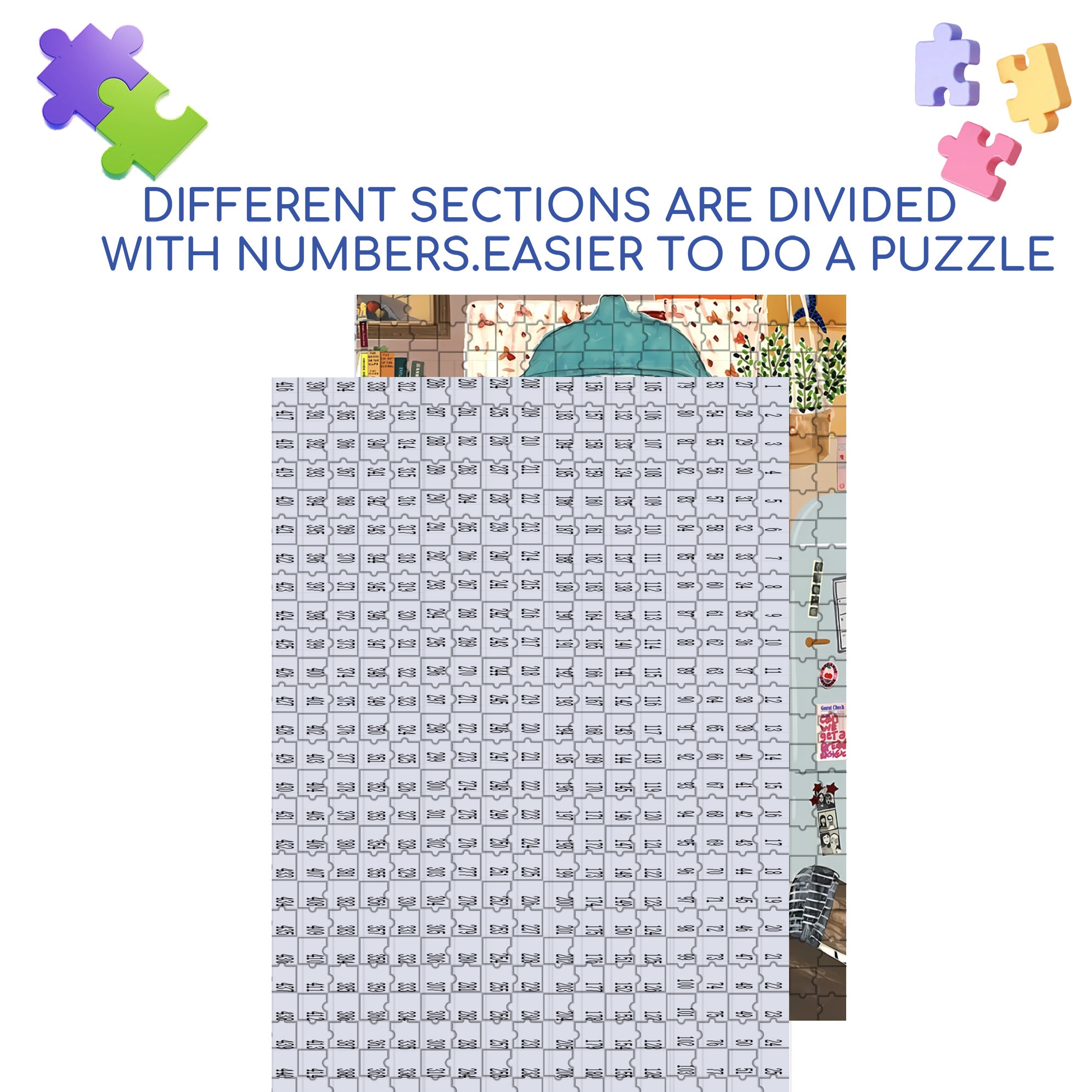 The Rainy Day 500pcs/1000pcs Jigsaw Puzzle, Scratch-Resistant, Interactive Family Game & Brain-Boosting DIY Decor, Perfect for Halloween, Christmas & New Year Gifts, Family Puzzle Game