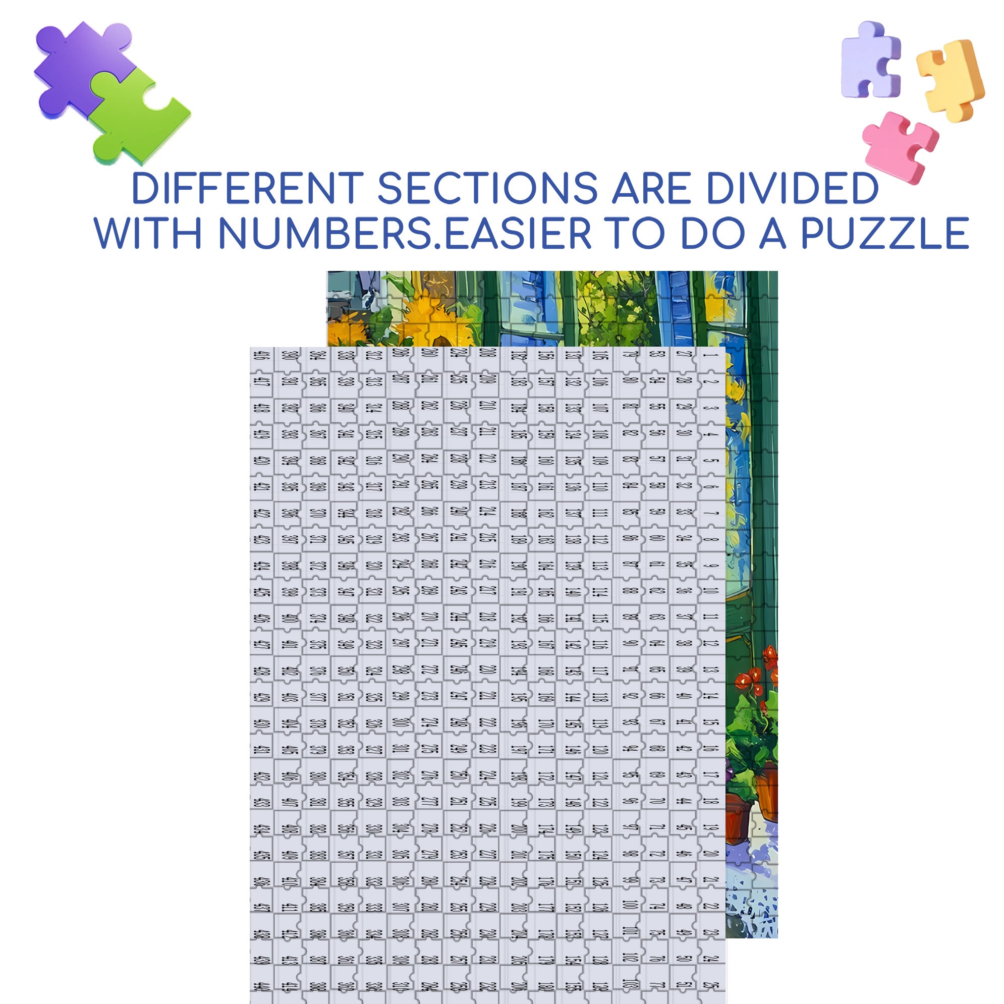 The Summer Of Sunflowers 500pcs/1000pcs Jigsaw Puzzle, Scratch-Resistant, Interactive Family Game & Brain-Boosting DIY Decor, Perfect for Halloween, Christmas & New Year Gifts, Family Puzzle Game
