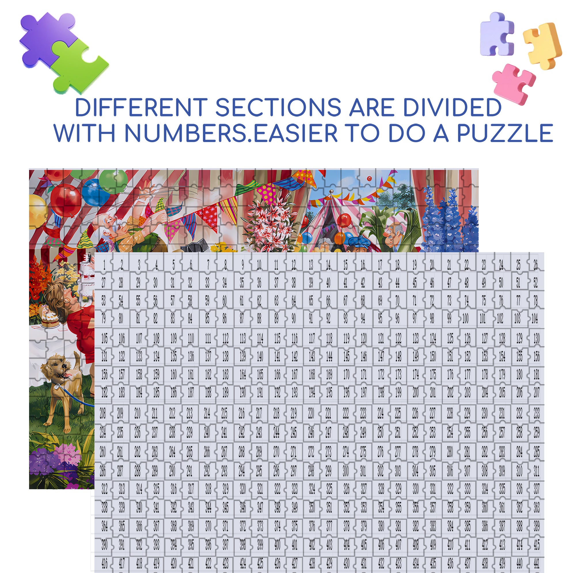 The Summer Show 500pcs/1000pcs Jigsaw Puzzle, Scratch-Resistant, Interactive Family Game & Brain-Boosting DIY Decor, Perfect for Halloween, Christmas & New Year Gifts, Family Puzzle Game