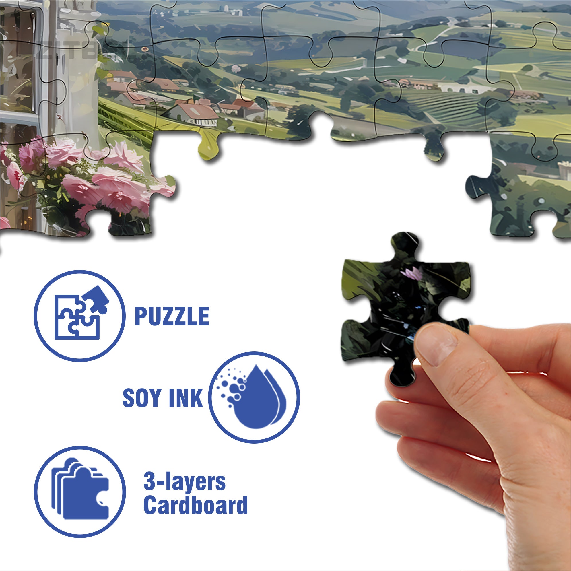 Two Glasses Of Champagne 500pcs/1000pcs Jigsaw Puzzle, Scratch-Resistant, Interactive Family Game & Brain-Boosting DIY Decor, Perfect for Halloween, Christmas & New Year Gifts, Family Puzzle Game
