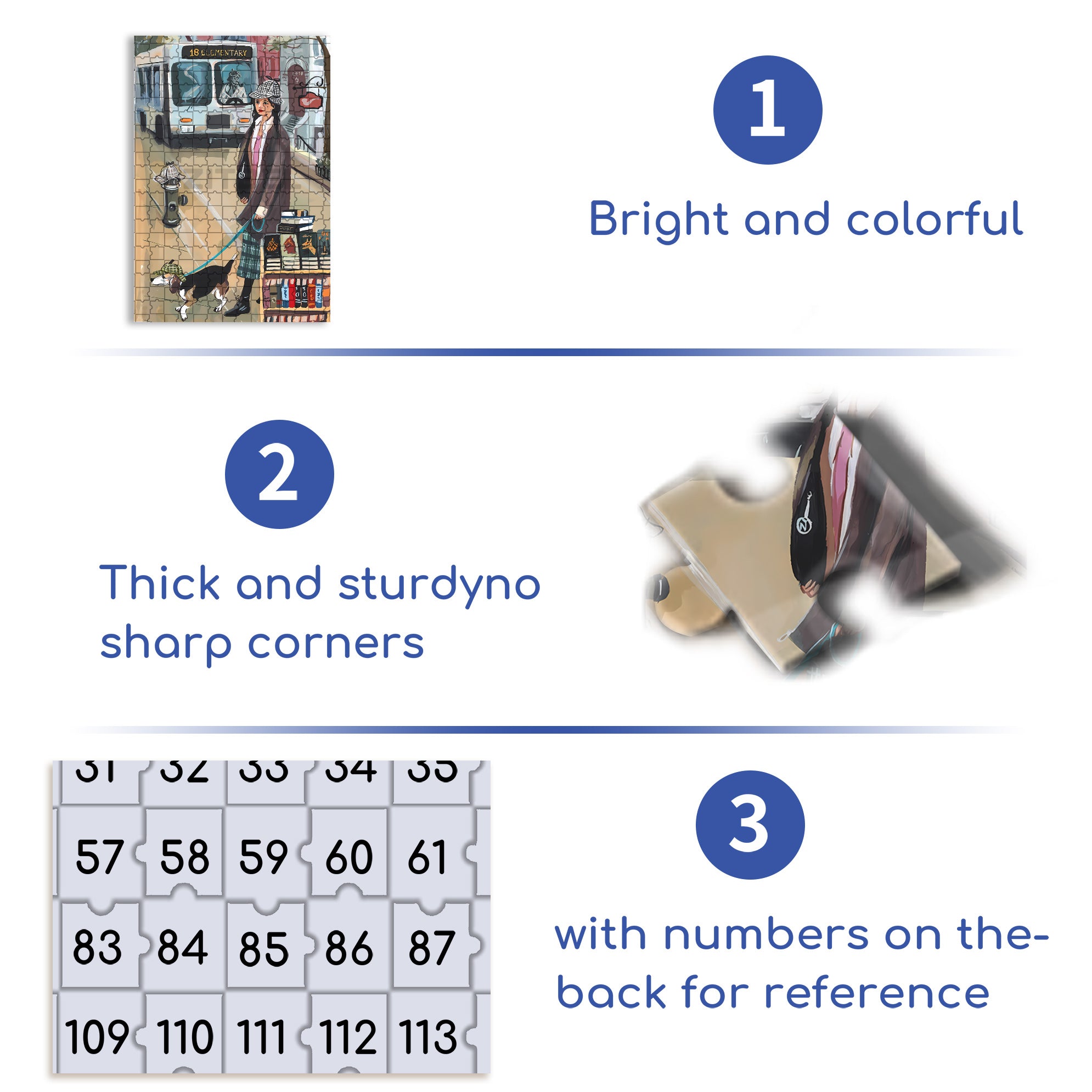 18 Elementary 500pcs/1000pcs Jigsaw Puzzle, Scratch-Resistant, Interactive Family Game & Brain-Boosting DIY Decor, Perfect for Halloween, Christmas & New Year Gifts, Family Puzzle Game