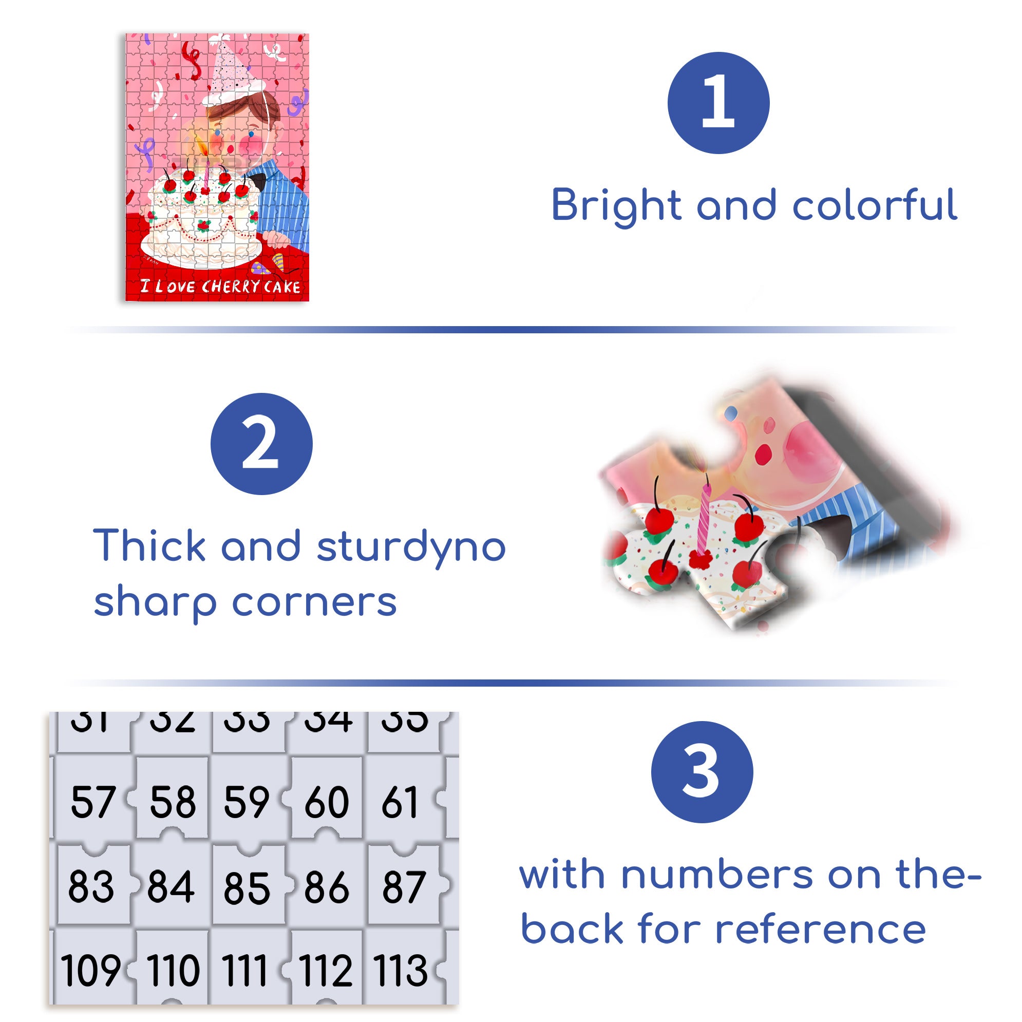 Blow Out Candles 500pcs/1000pcs Jigsaw Puzzle, Scratch-Resistant, Interactive Family Game & Brain-Boosting DIY Decor, Perfect for Halloween, Christmas & New Year Gifts, Family Puzzle Game