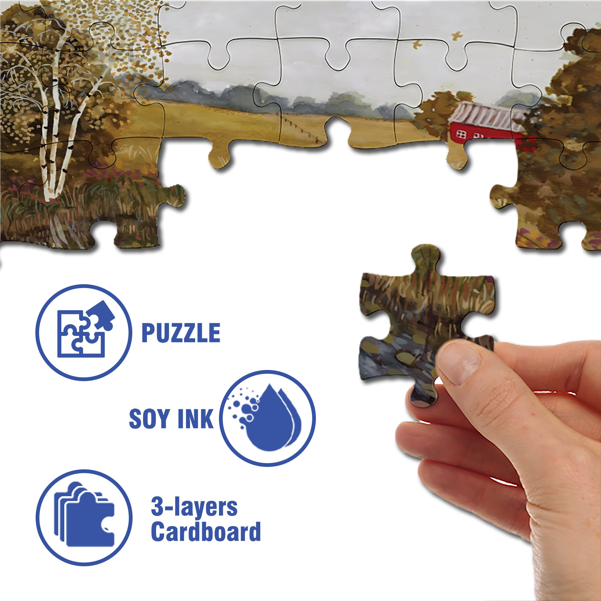 Catch Frogs 500pcs/1000pcs Jigsaw Puzzle, Scratch-Resistant, Interactive Family Game & Brain-Boosting DIY Decor, Perfect for Halloween, Christmas & New Year Gifts, Family Puzzle Game