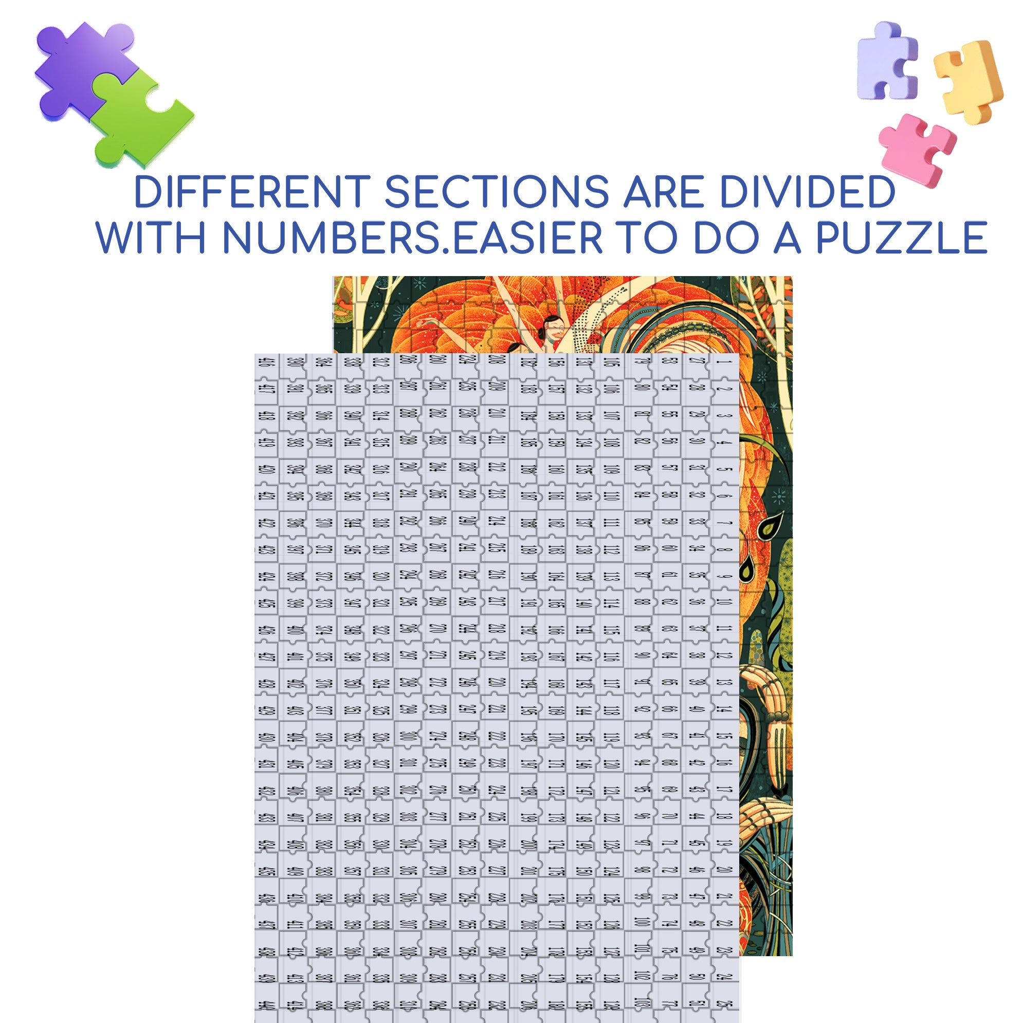Dancing Girl 500pcs/1000pcs Jigsaw Puzzle, Scratch-Resistant, Interactive Family Game & Brain-Boosting DIY Decor, Perfect for Halloween, Christmas & New Year Gifts, Family Puzzle Game