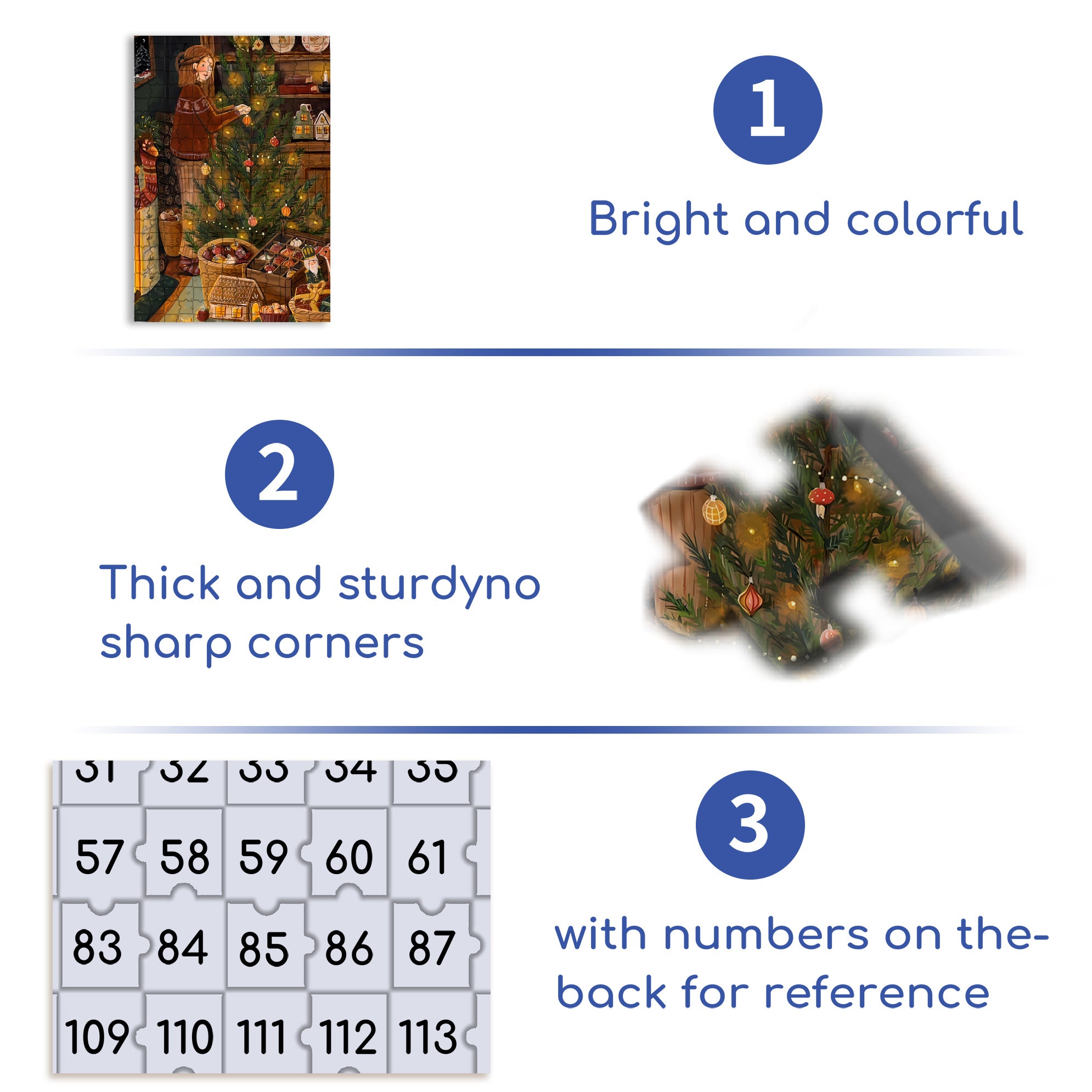 Decorate With Care 500pcs/1000pcs Jigsaw Puzzle, Scratch-Resistant, Interactive Family Game & Brain-Boosting DIY Decor, Perfect for Halloween, Christmas & New Year Gifts, Family Puzzle Game