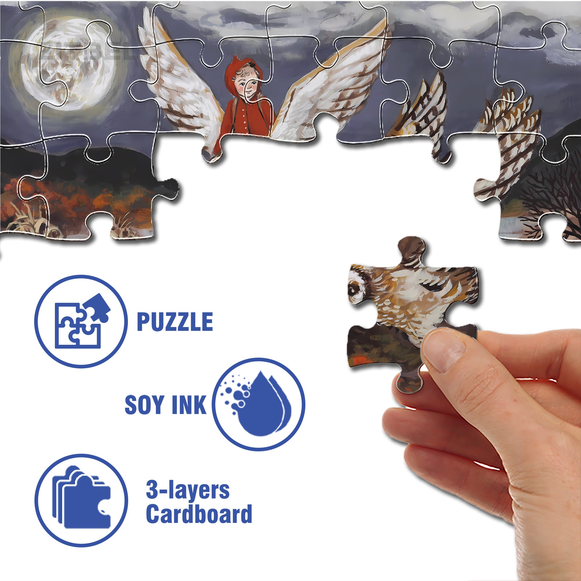 Dreamworld 500pcs/1000pcs Jigsaw Puzzle, Scratch-Resistant, Interactive Family Game & Brain-Boosting DIY Decor, Perfect for Halloween, Christmas & New Year Gifts, Family Puzzle Game