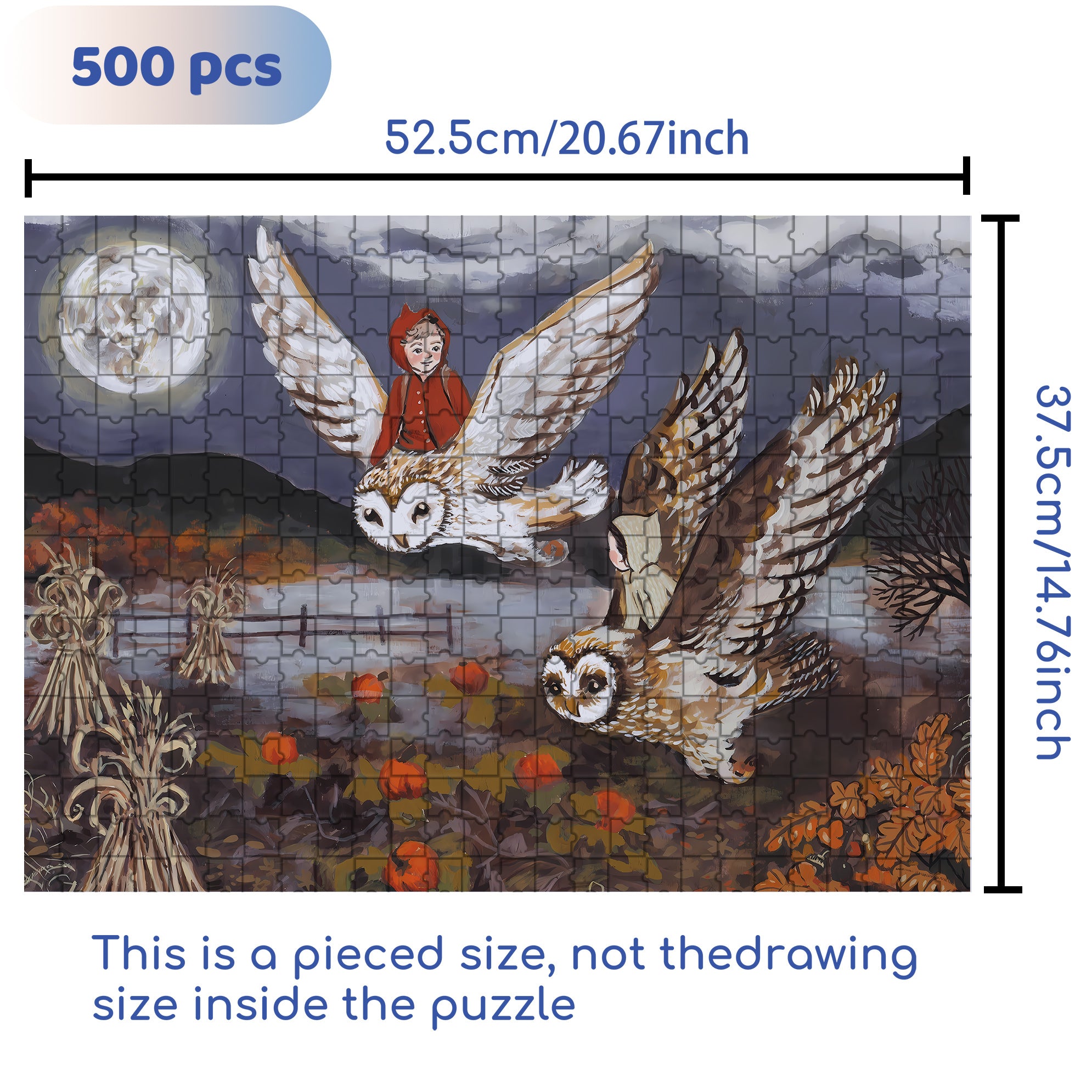Dreamworld 500pcs/1000pcs Jigsaw Puzzle, Scratch-Resistant, Interactive Family Game & Brain-Boosting DIY Decor, Perfect for Halloween, Christmas & New Year Gifts, Family Puzzle Game