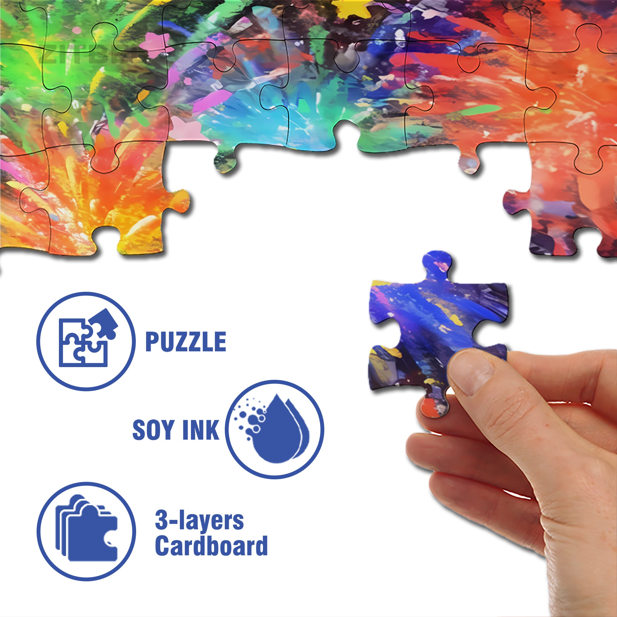 Fairy Stick 500pcs/1000pcs Jigsaw Puzzle, Scratch-Resistant, Interactive Family Game & Brain-Boosting DIY Decor, Perfect for Halloween, Christmas & New Year Gifts, Family Puzzle Game