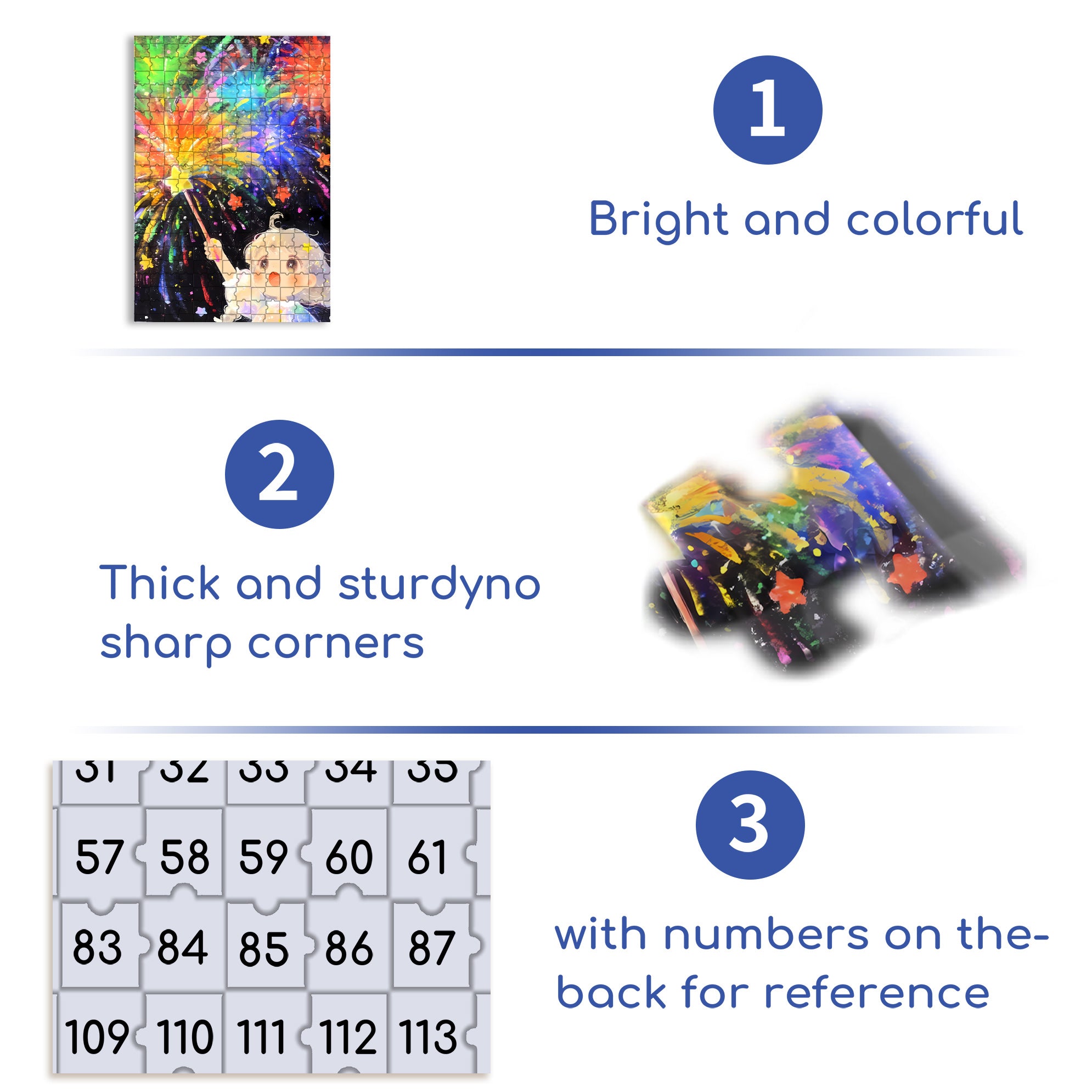 Fairy Stick 500pcs/1000pcs Jigsaw Puzzle, Scratch-Resistant, Interactive Family Game & Brain-Boosting DIY Decor, Perfect for Halloween, Christmas & New Year Gifts, Family Puzzle Game