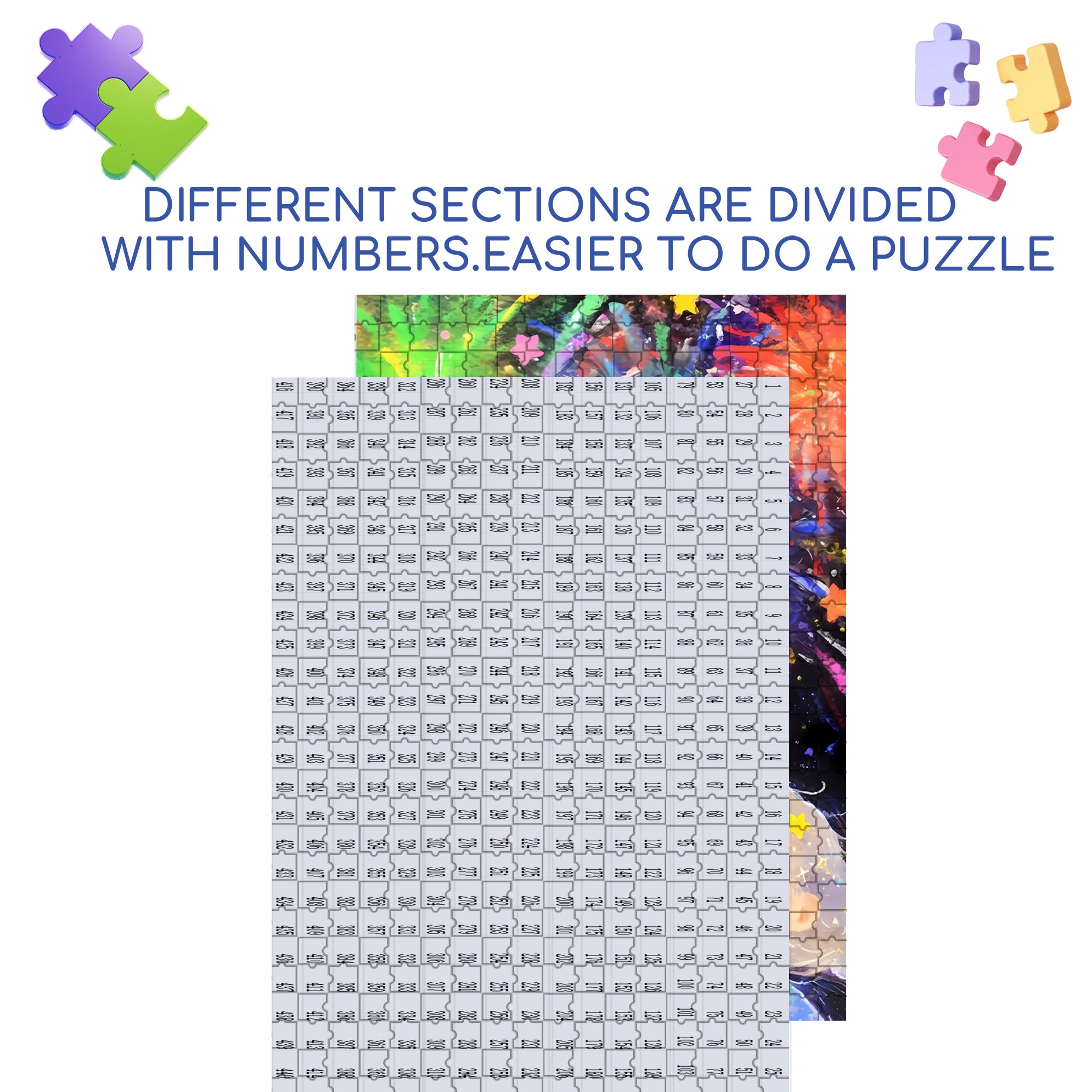 Fairy Stick 500pcs/1000pcs Jigsaw Puzzle, Scratch-Resistant, Interactive Family Game & Brain-Boosting DIY Decor, Perfect for Halloween, Christmas & New Year Gifts, Family Puzzle Game