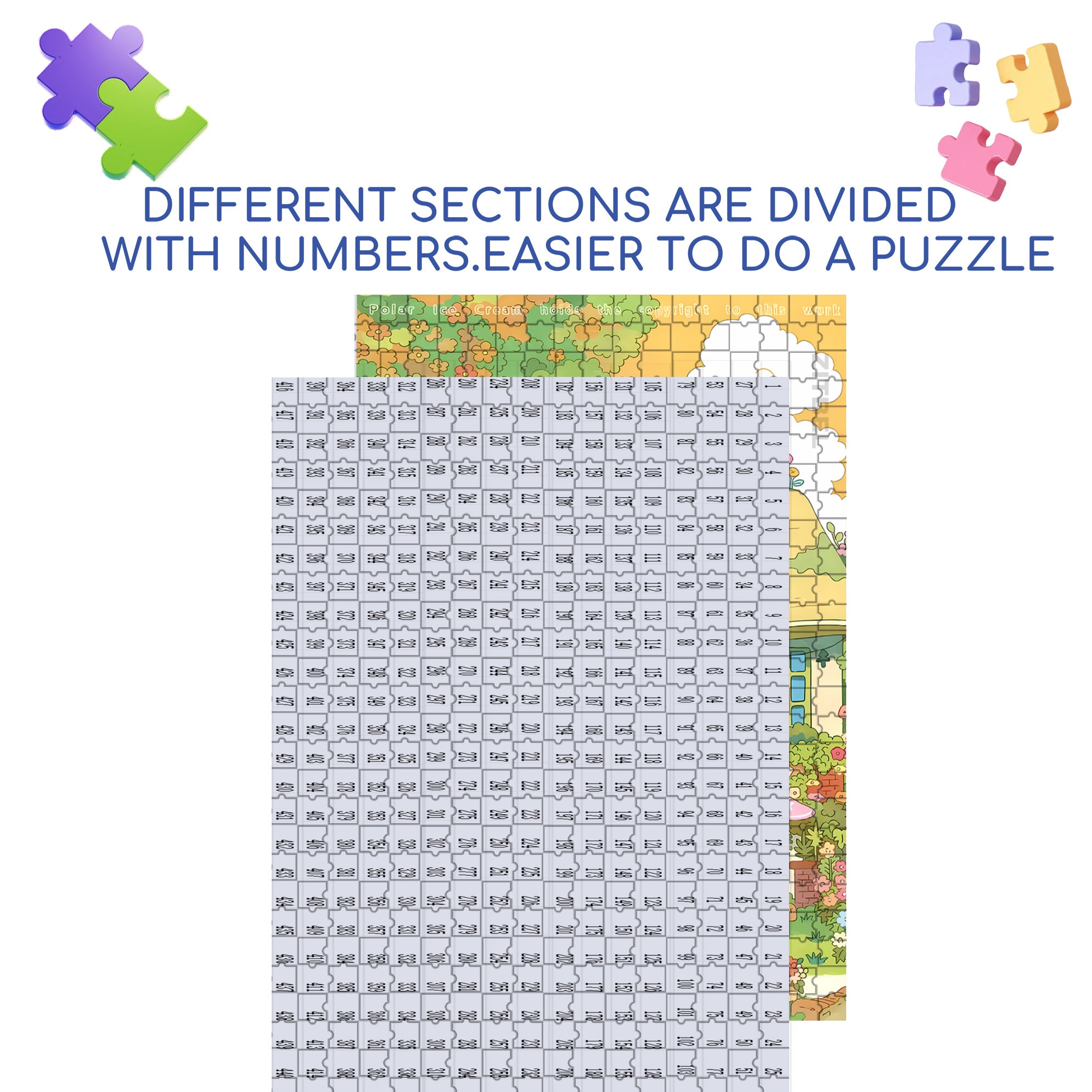 Flower House 500pcs/1000pcs Jigsaw Puzzle, Scratch-Resistant, Interactive Family Game & Brain-Boosting DIY Decor, Perfect for Halloween, Christmas & New Year Gifts, Family Puzzle Game