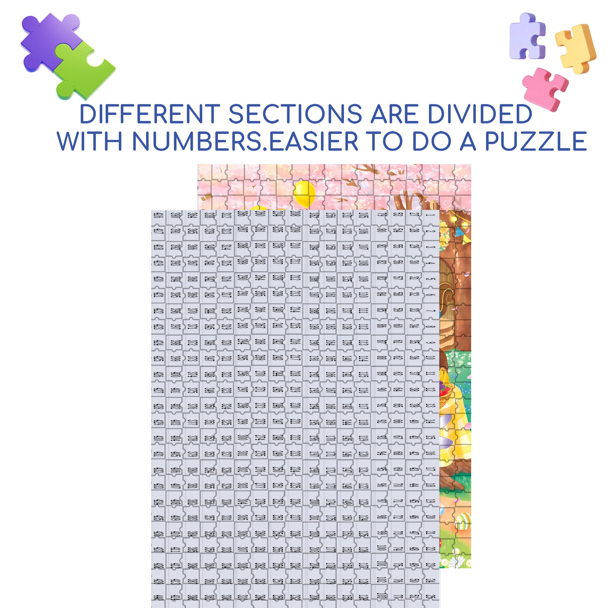 Forest Party Bash 500pcs/1000pcs Jigsaw Puzzle, Scratch-Resistant, Interactive Family Game & Brain-Boosting DIY Decor, Perfect for Halloween, Christmas & New Year Gifts, Family Puzzle Game